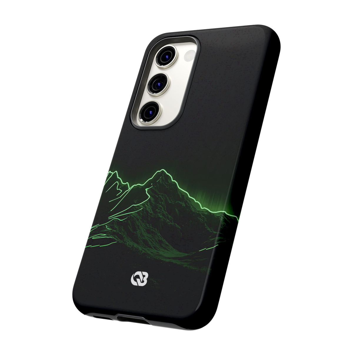 Nordic Mountain Contour · Tough Phone Case for Samsung · Black