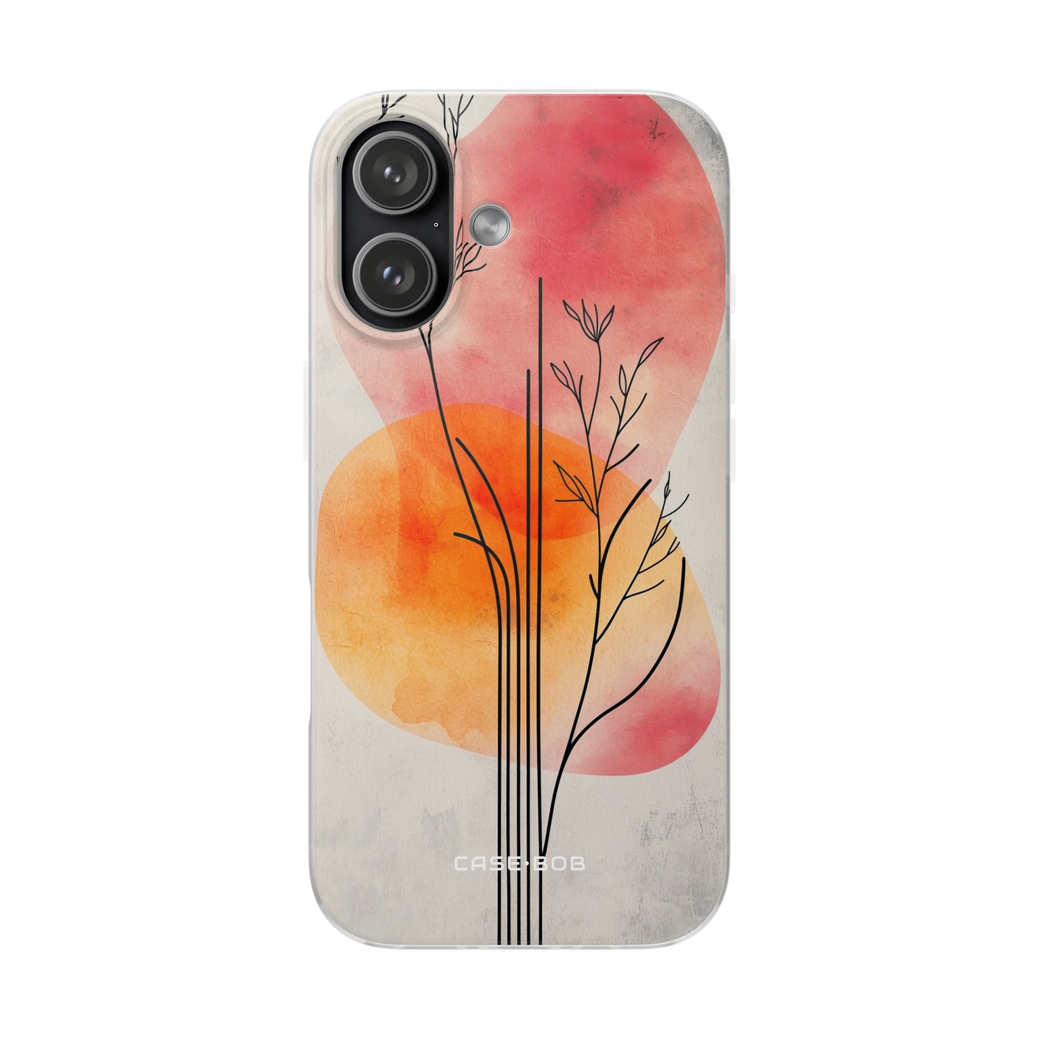 Curved Stem Sunset iPhone 17 Case - Soft - CASE•BOB