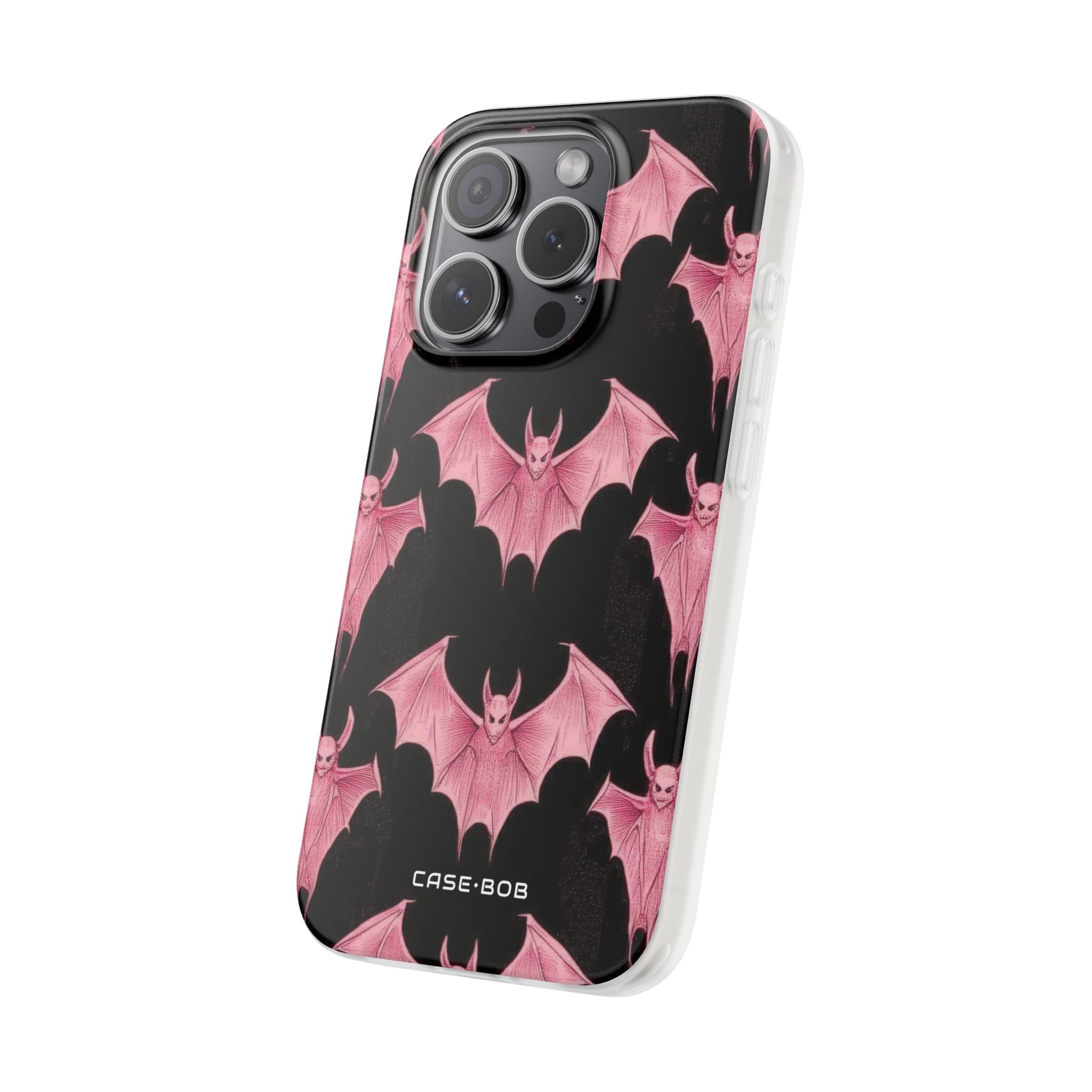 Pink Batwave iPhone 15 Pro Case - Soft
