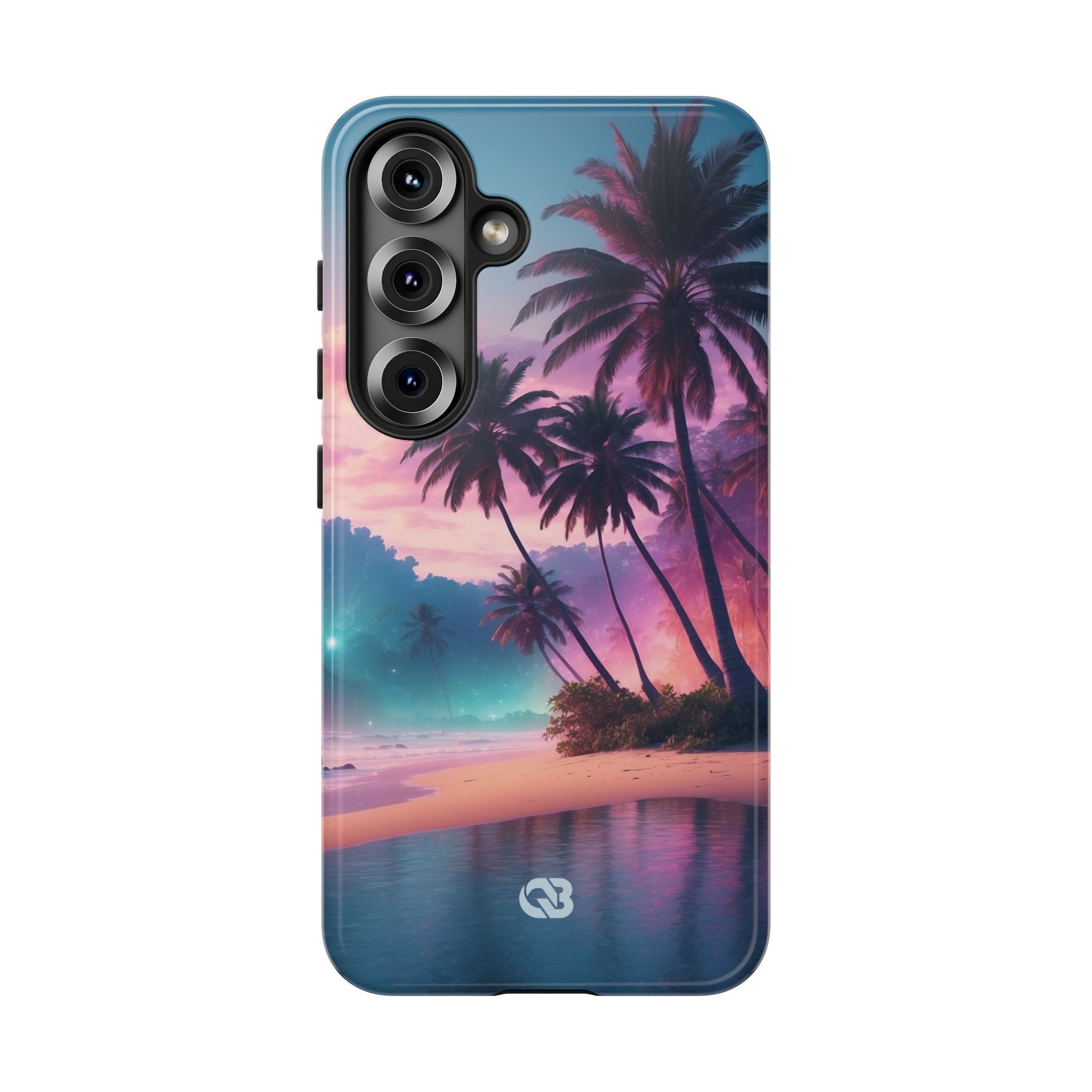 Neon Shore Palms · Tough Handyhülle für Samsung