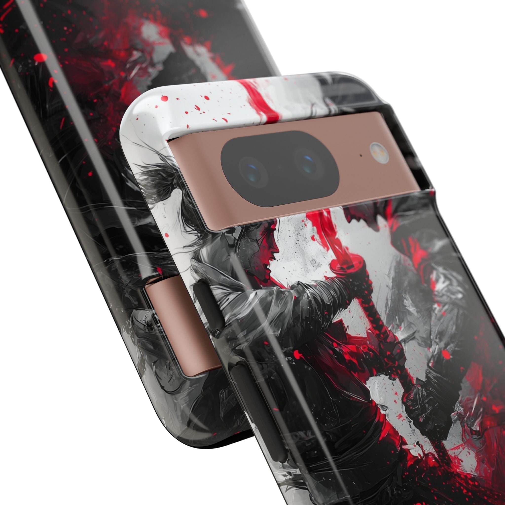 Shattered Crimson Duel · Tough Handyhülle für Google Pixel