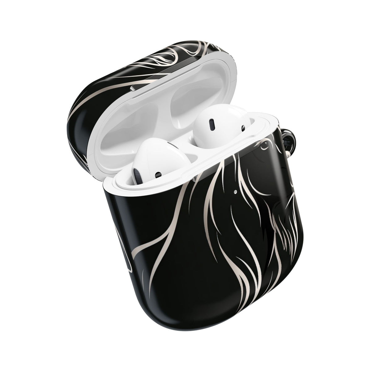 Nordic Moose Contour · Hard Case for AirPods & AirPods Pro · Black