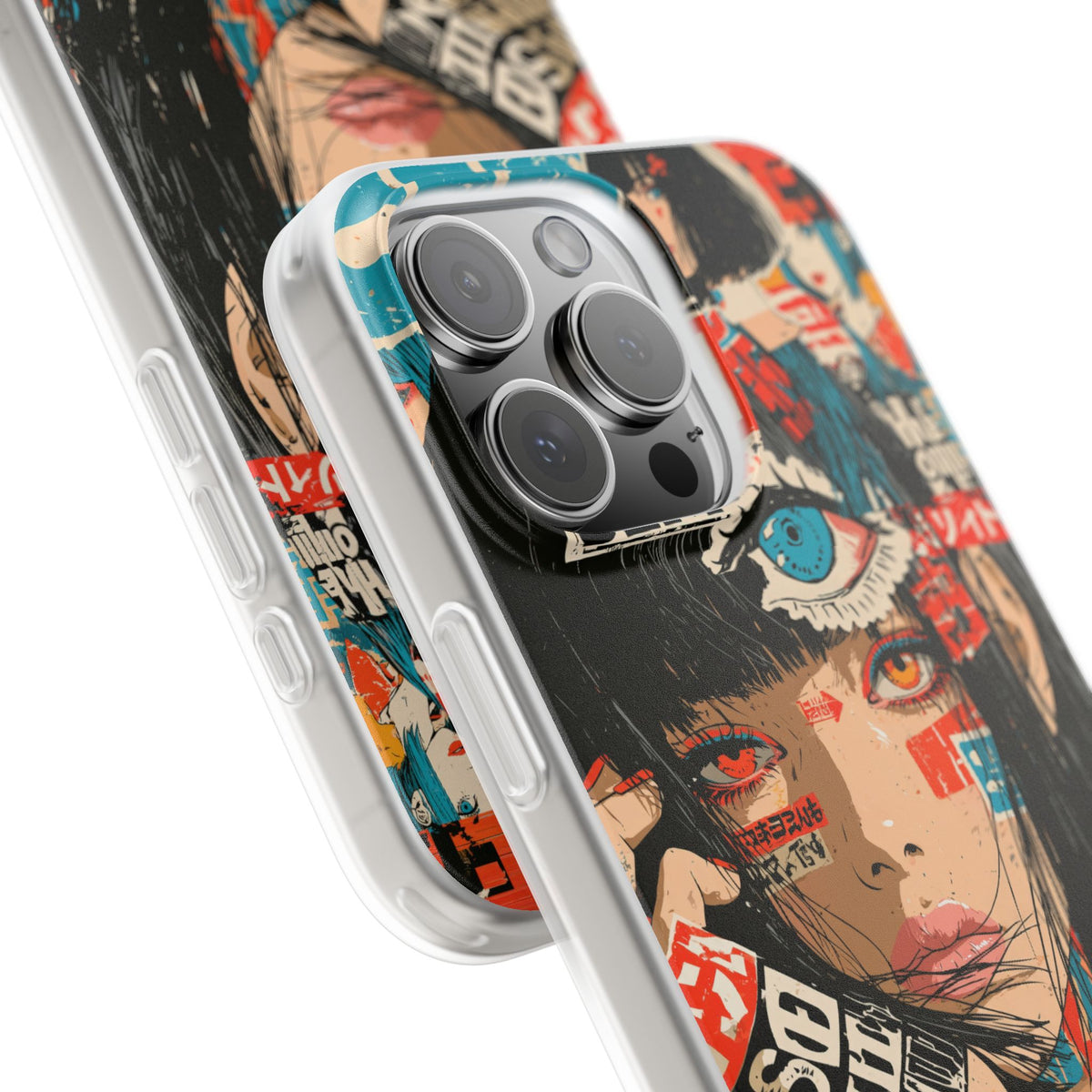 Shibuya Street Collage · Lite Phone Case for iPhone · Red