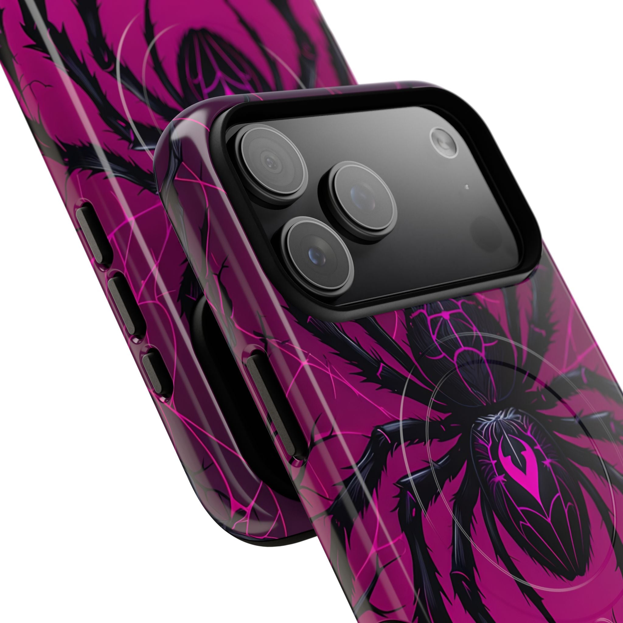 Obsidian Neon Widow · Tough+ Handyhülle für iPhone · Magsafe