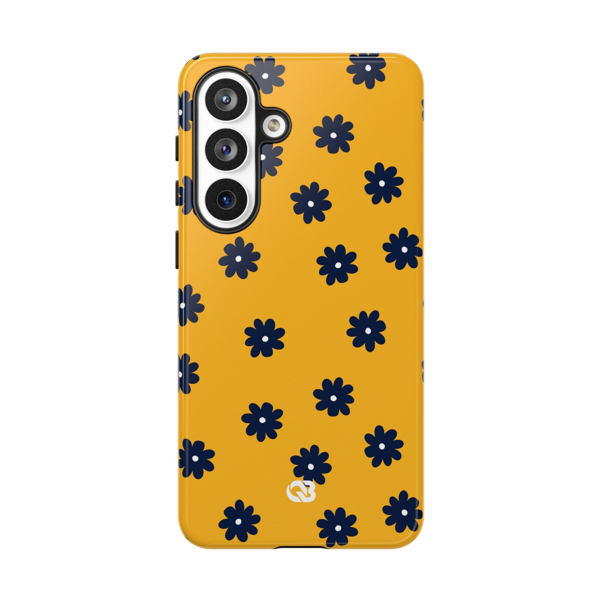 Navy Daisy Mustard · Tough Phone Case for Samsung