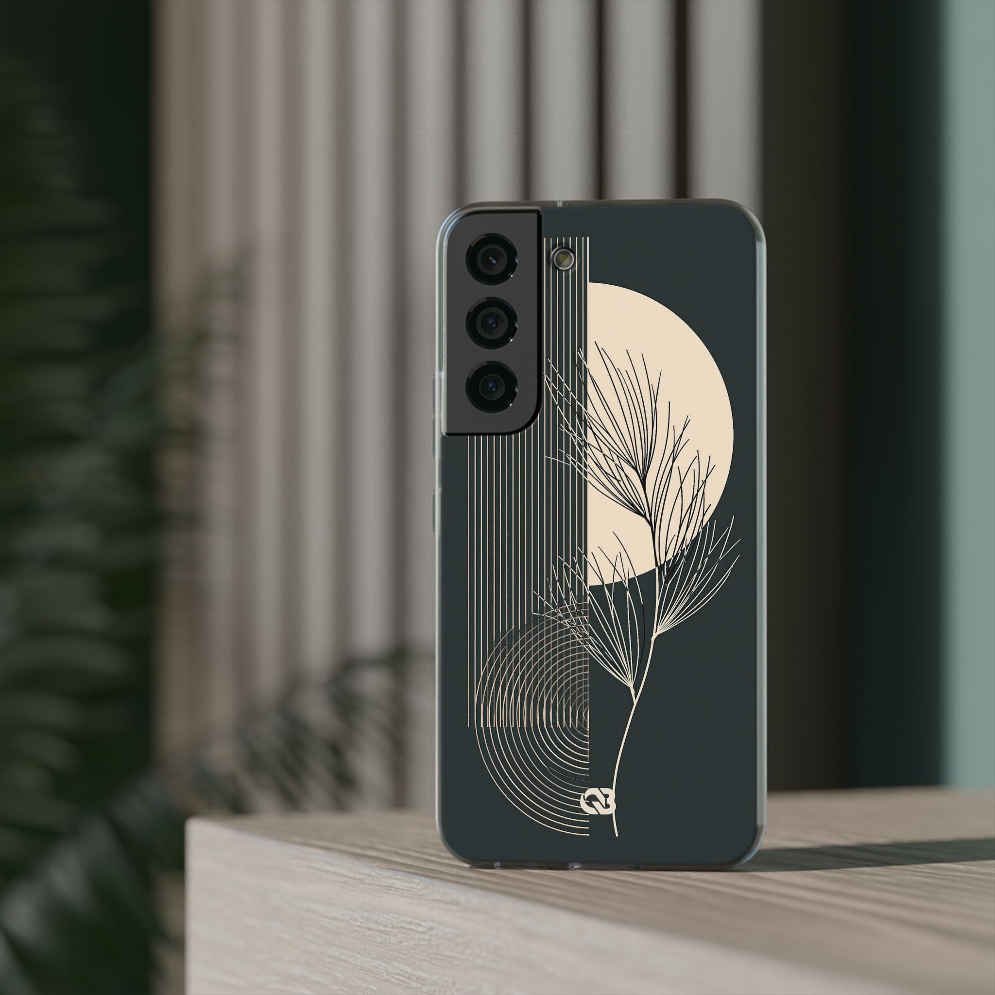 Black Lite Phone Case for Samsung - Obsidian Sand Willow