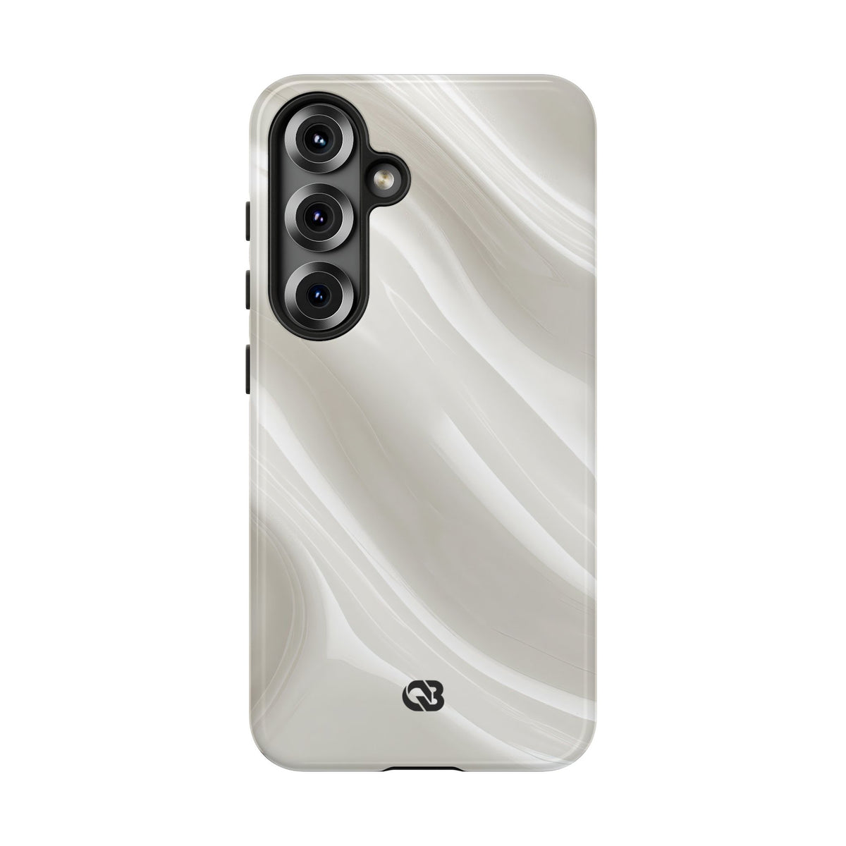 Liquid Enamel Fold · Tough Phone Case for Samsung · White