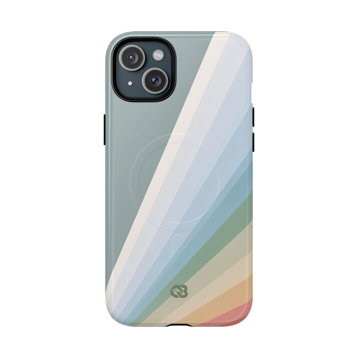 Green Tough 2.0 Magsafe Phone Case for iPhone - Sage Prism Beam