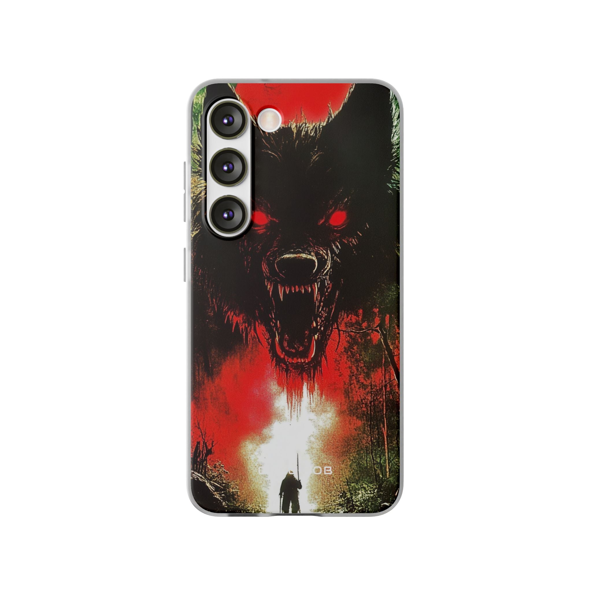 Crimson Wolf Samsung S23 -pehmeä suojakotelo