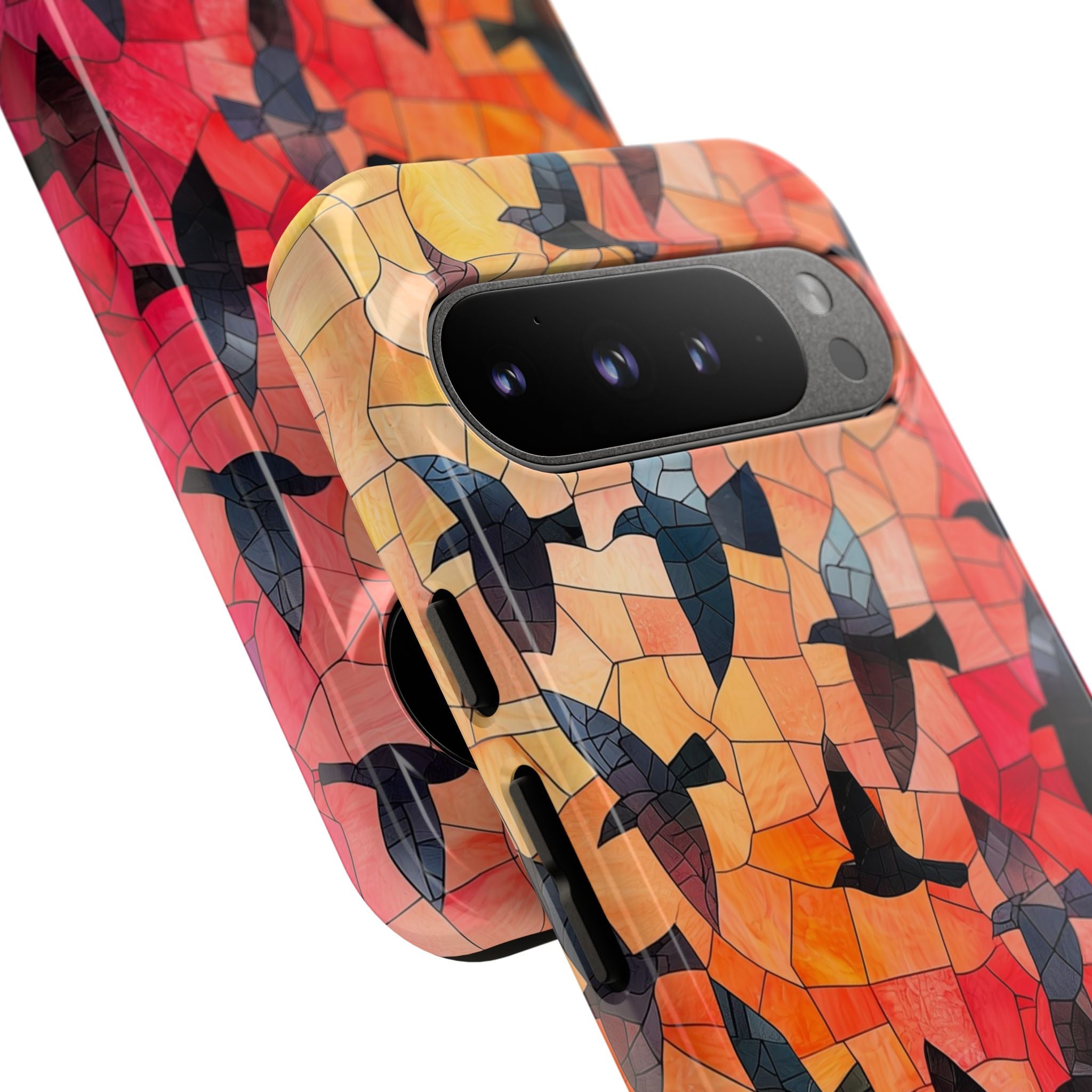 Ember Mosaic Wings · Tough Coque de téléphone pour Google Pixel