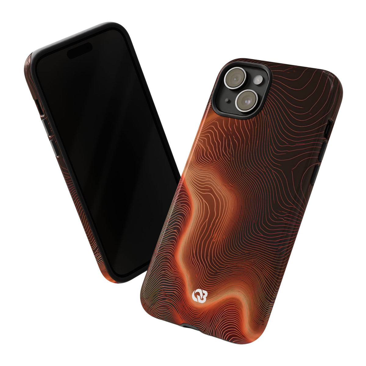 Caldera Ridge · Tough Phone Case for iPhone · Orange