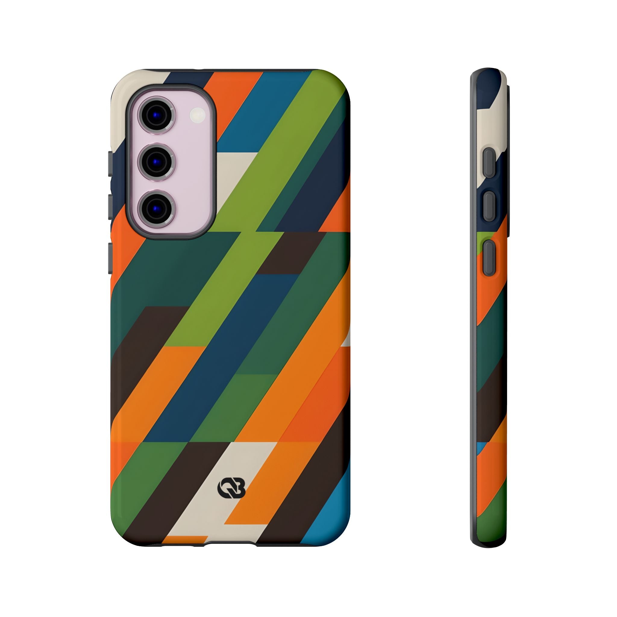 Angled Retro Mosaic · Tough Handyhülle für Samsung