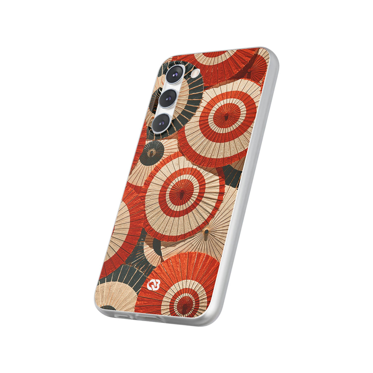 Vermilion Wagasa Motif · Lite Phone Case for Samsung · Red