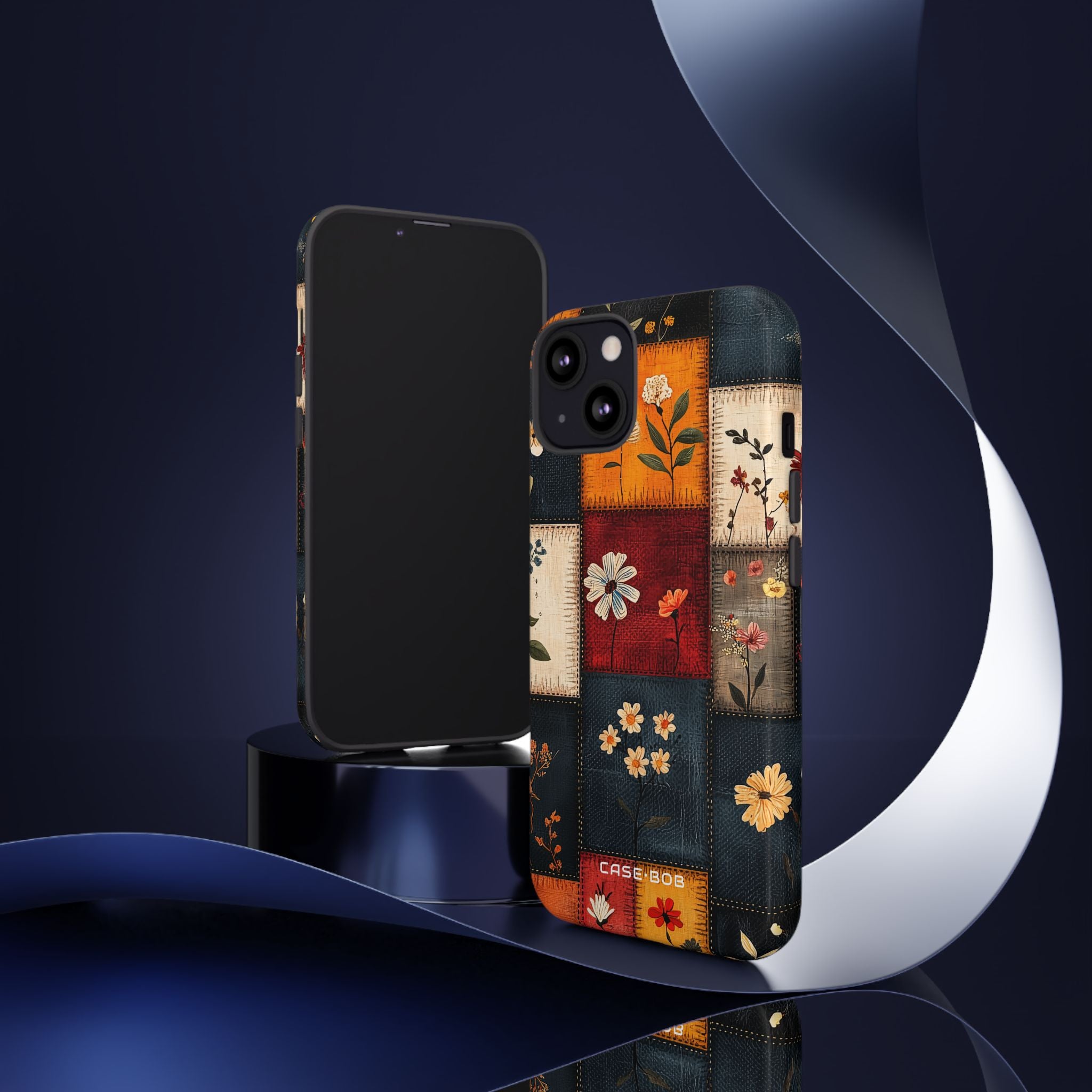 Patchwork Blooms iPhone 13 Case - Tough