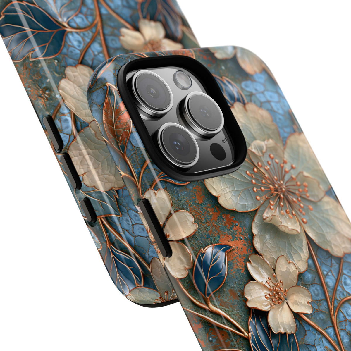 Gilded Blossom Reverie · Tough Phone Case for iPhone · Teal