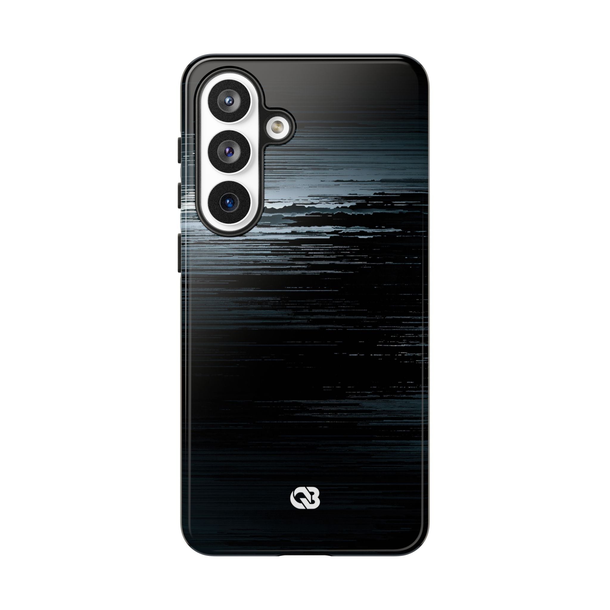 Black Tough Phone Case for Samsung - Frozen Signal Glitch