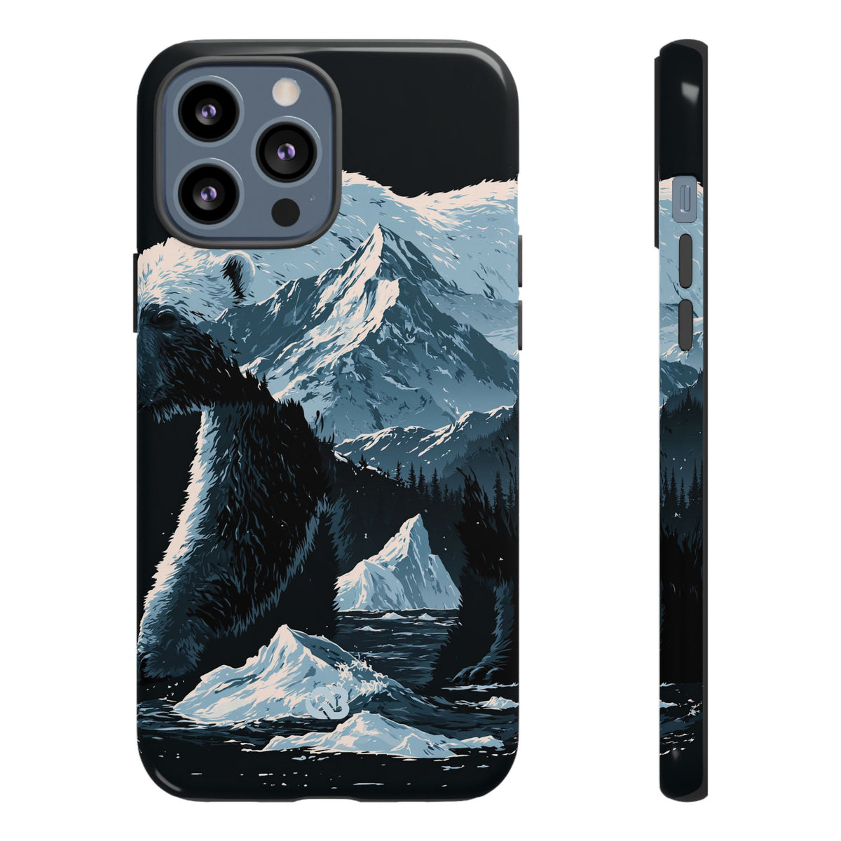 Nordic Arctic Bear · Tough Phone Case for iPhone · Black