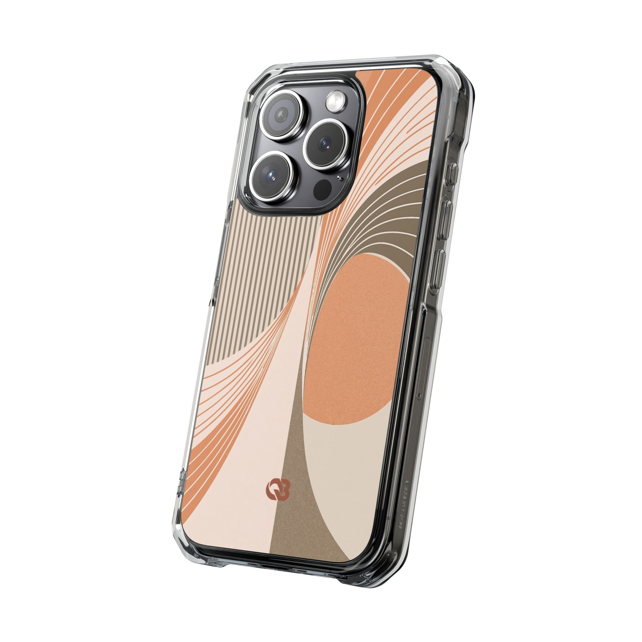 Orange Impact MagSafe Phone Case for iPhone - Desert Arc Horizon