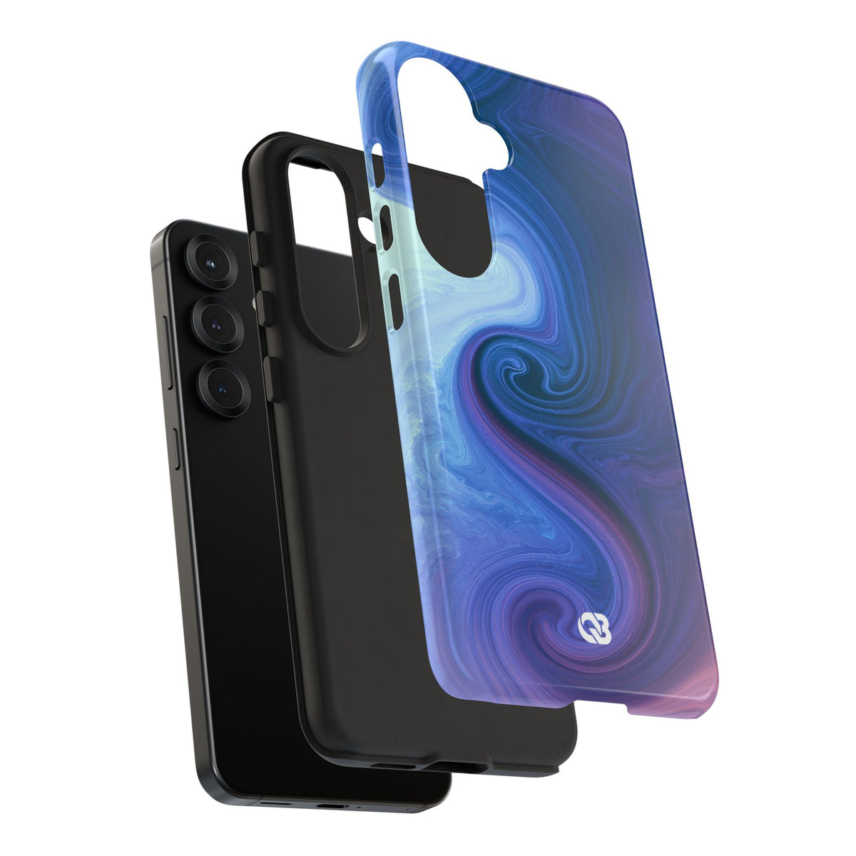 Azure Fluid Swirl · Tough Phone Case for Samsung · Blue
