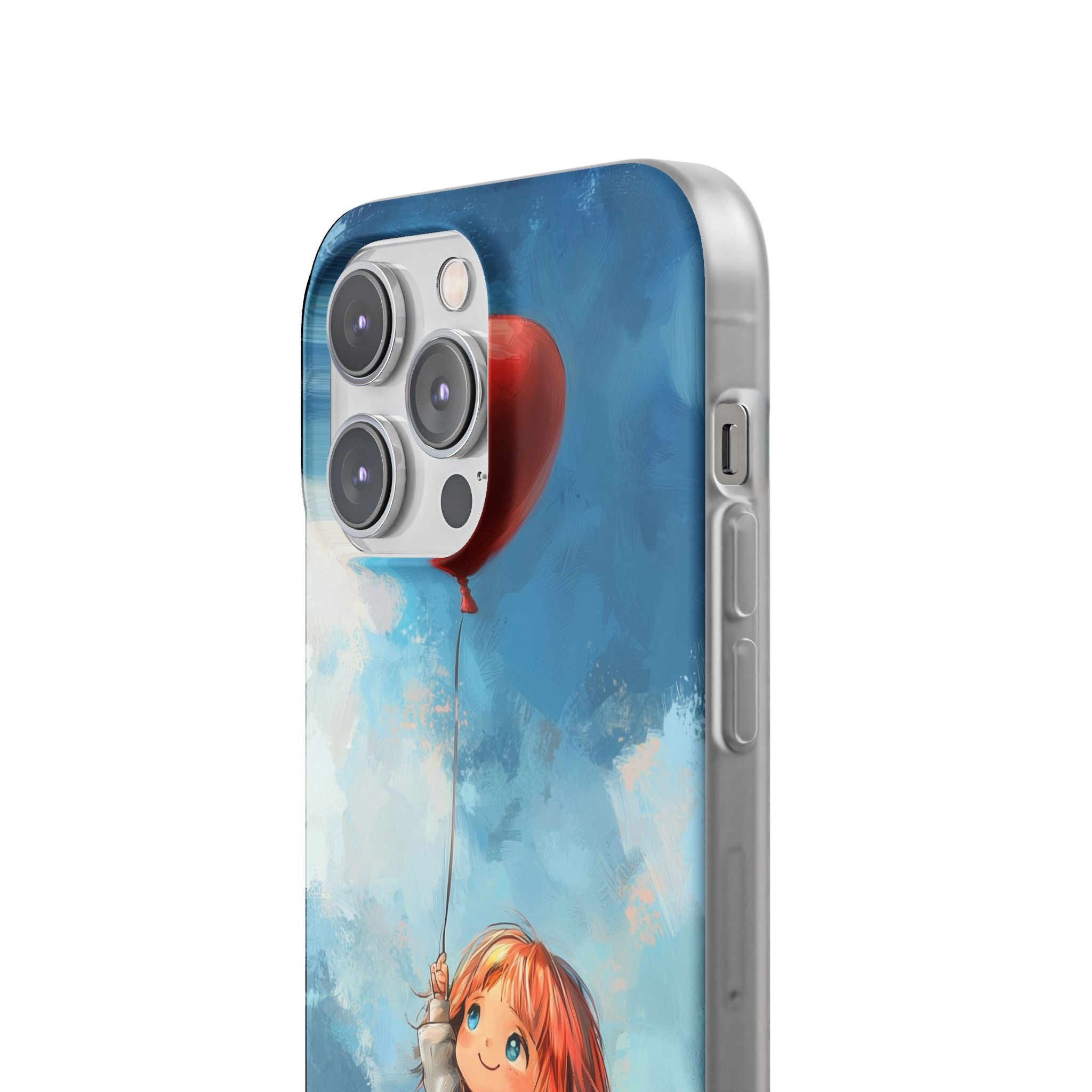 Crimson Heart Sky · Soft Coque de téléphone pour iPhone