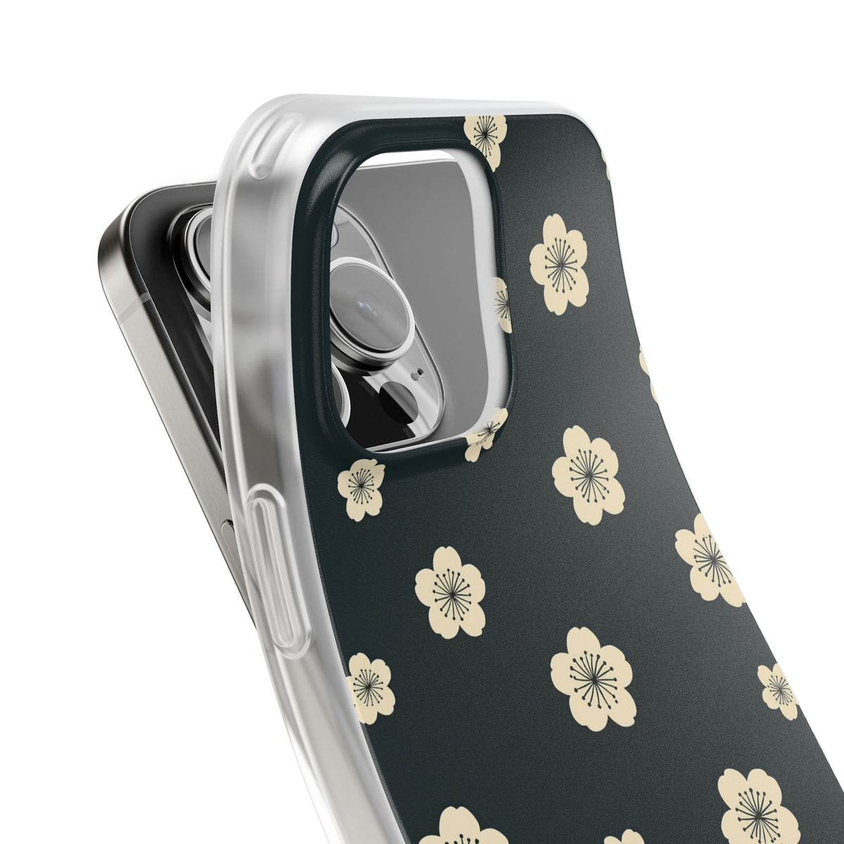 Midnight Sakura Bloom · Lite Phone Case for iPhone · Black