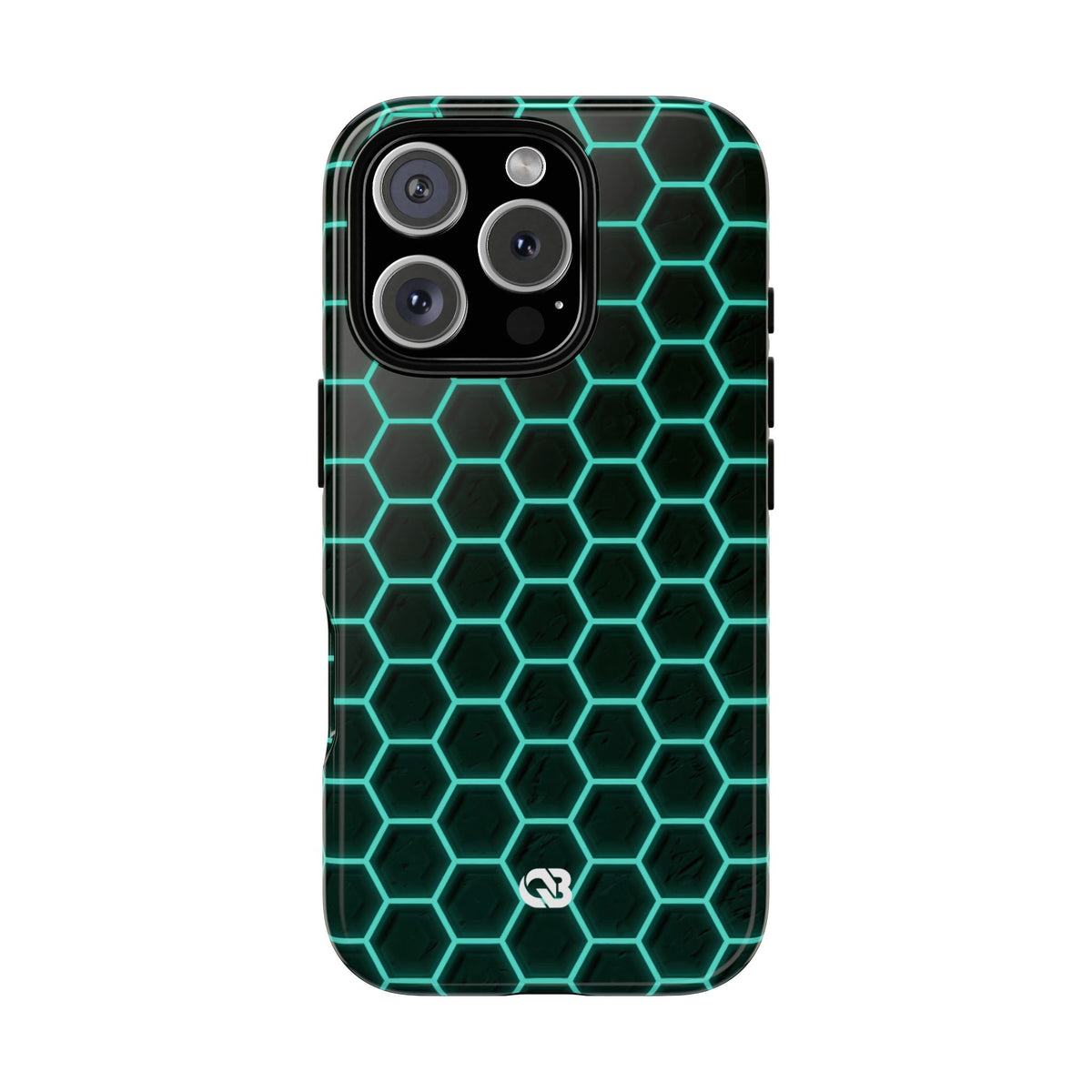 Neon Hex Spectrum · Tough Phone Case for iPhone · Teal
