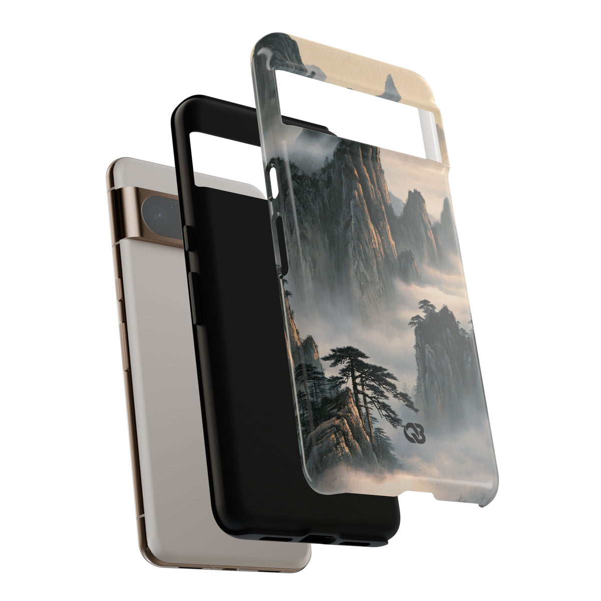 Sacred Mountain Mist · Tough Phone Case for Pixel · Beige
