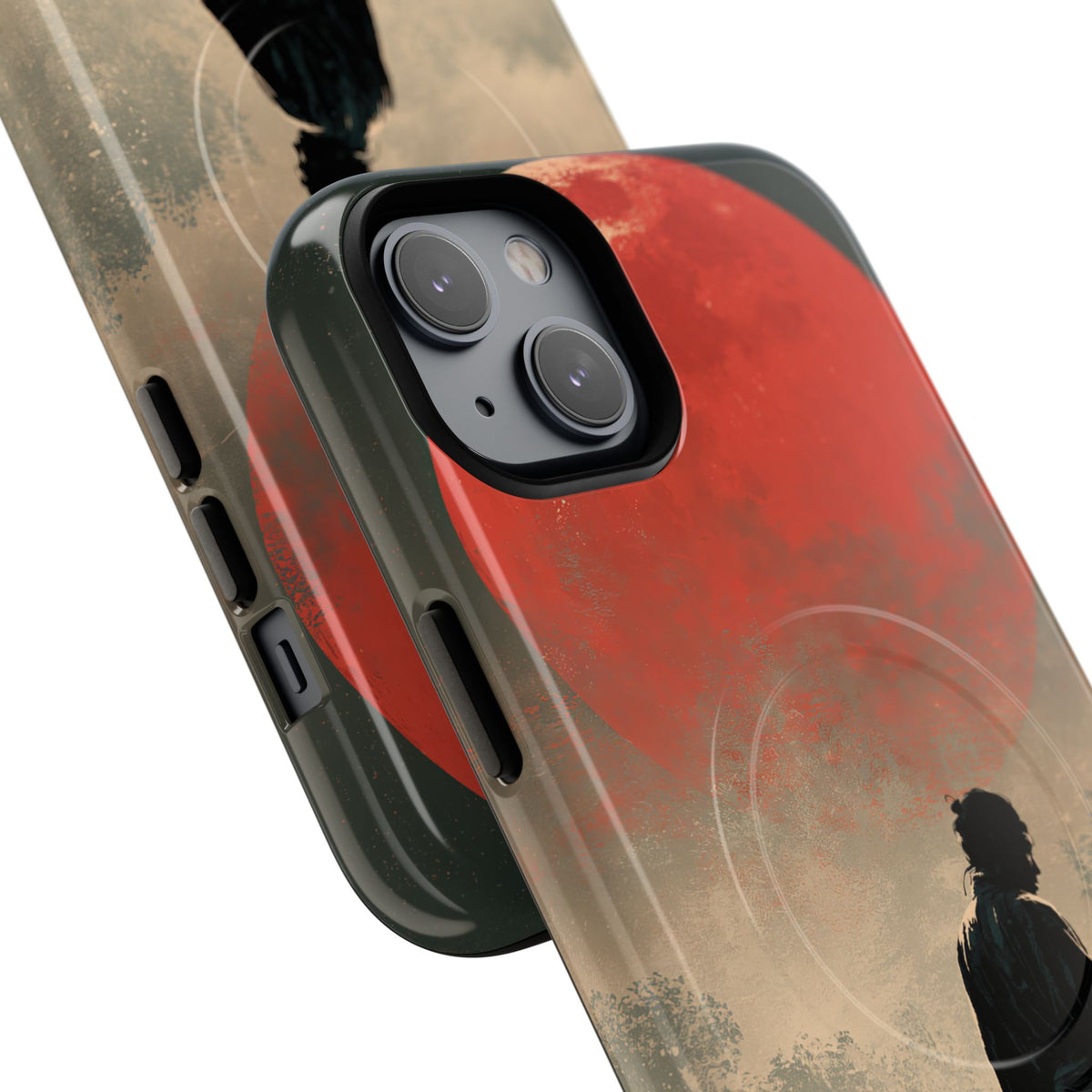 Crimson Moon Ronin · Tough 2.0 Magnetic Phone Case for iPhone · Red