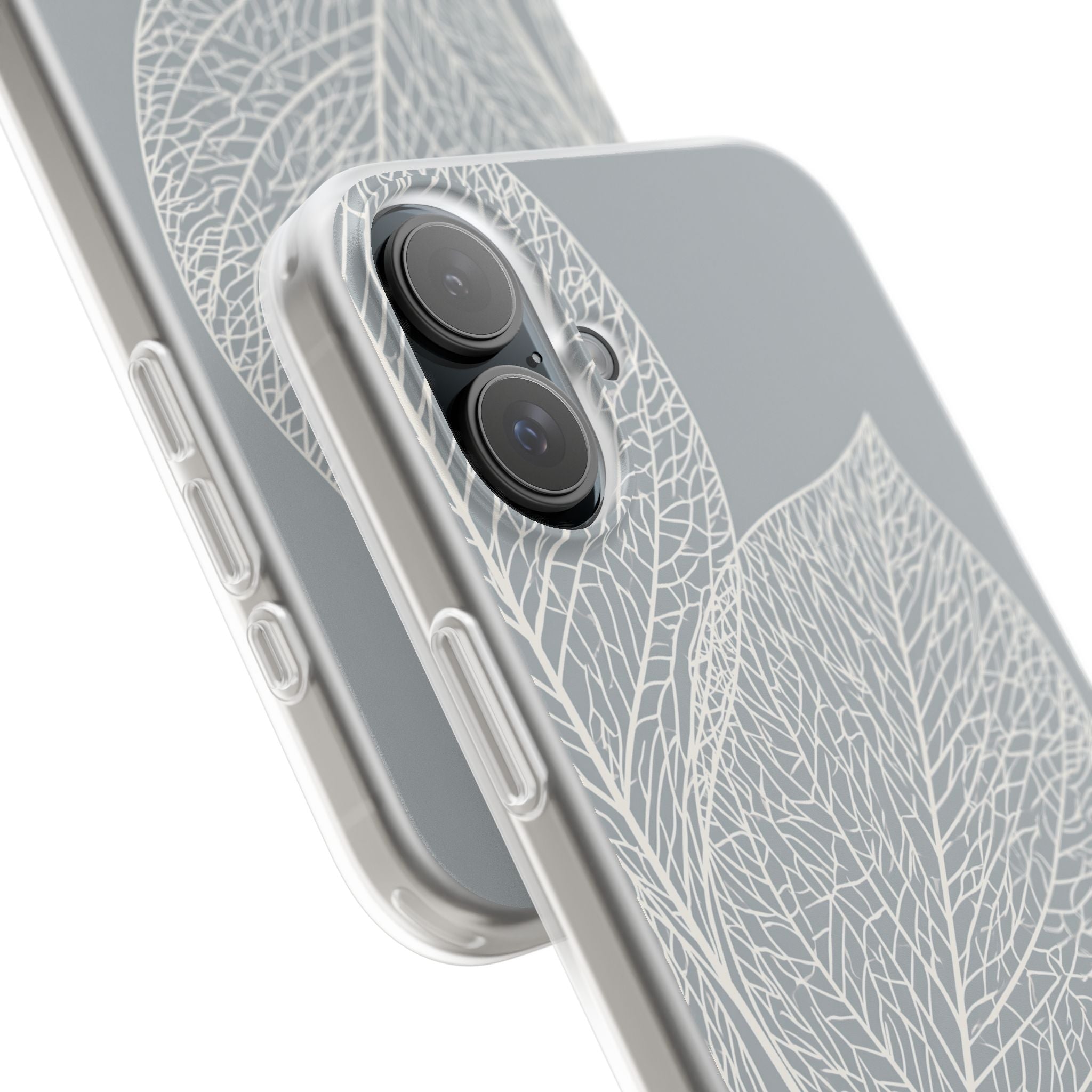 Grey Lite Phone Case for iPhone - Frosted Ash Veins