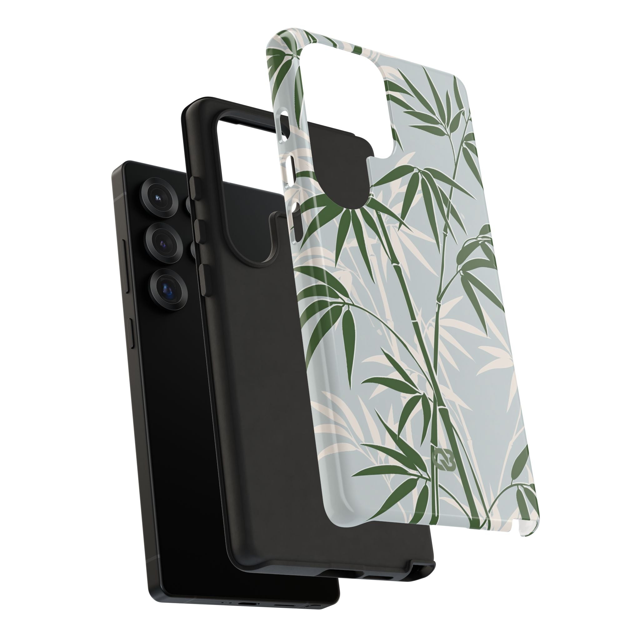 Green Tough Phone Case for Samsung - Kyoto Bamboo Canopy