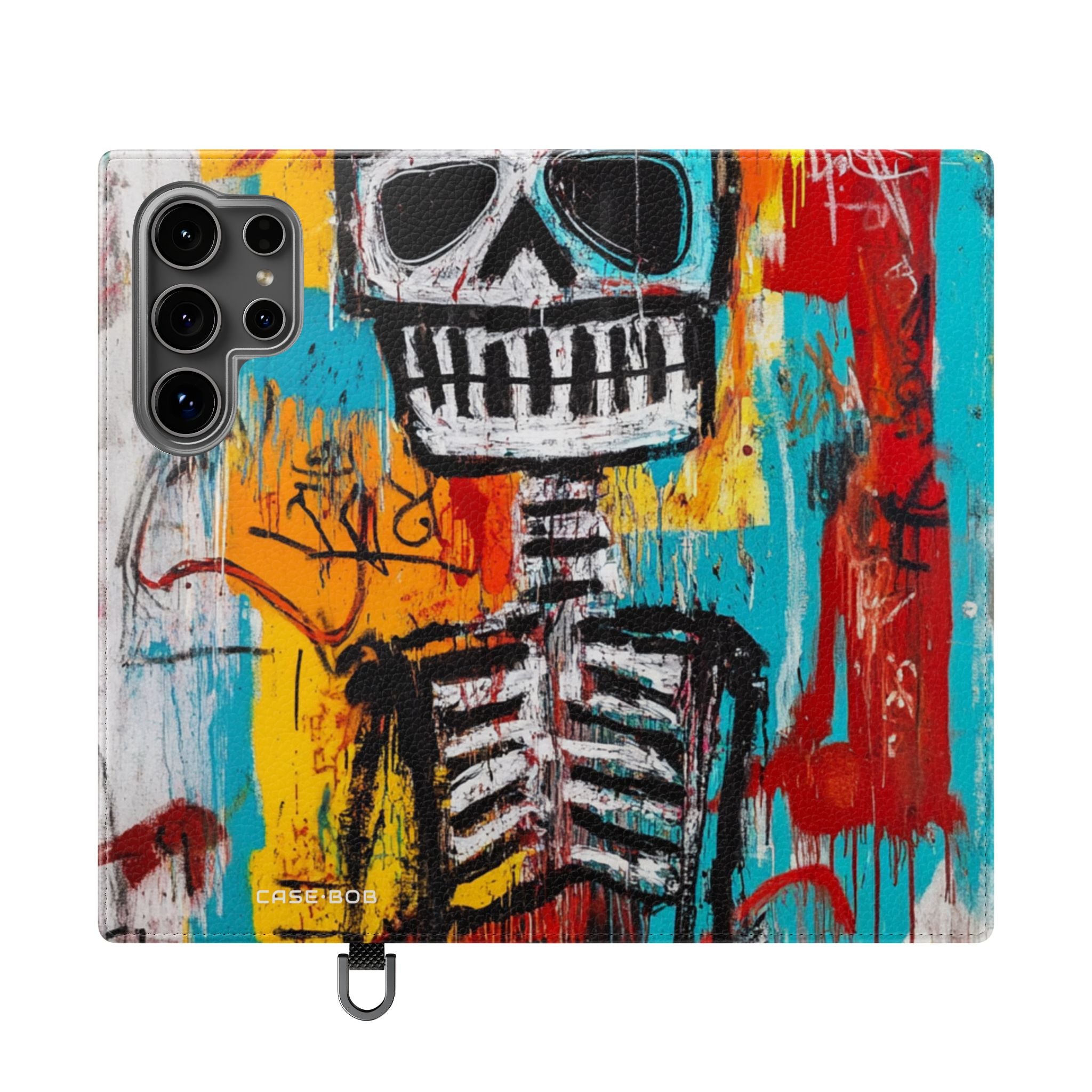 Neon Skull Chaos - Samsung S24 Ultra Case - Wallet