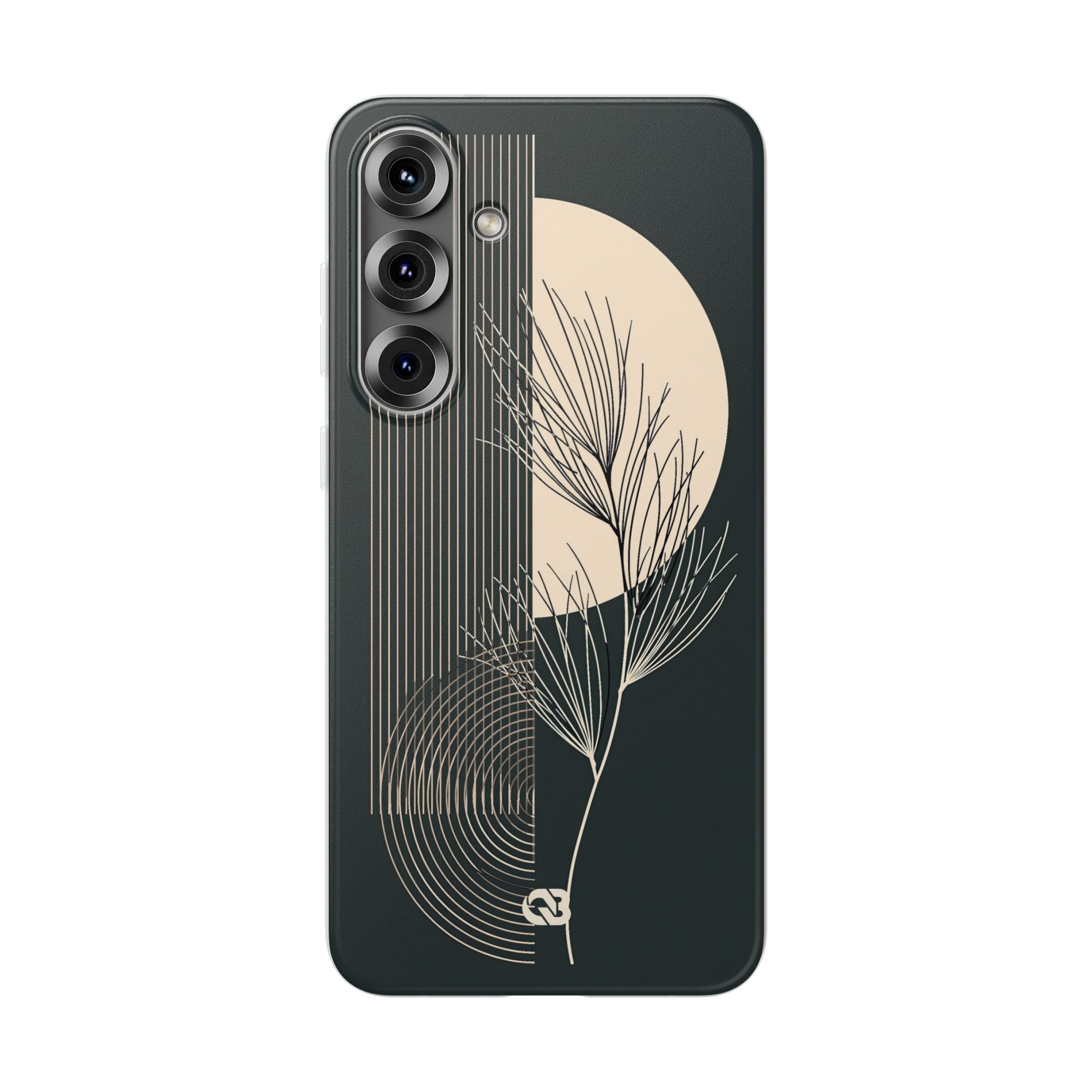 Black Lite Phone Case for Samsung - Obsidian Sand Willow