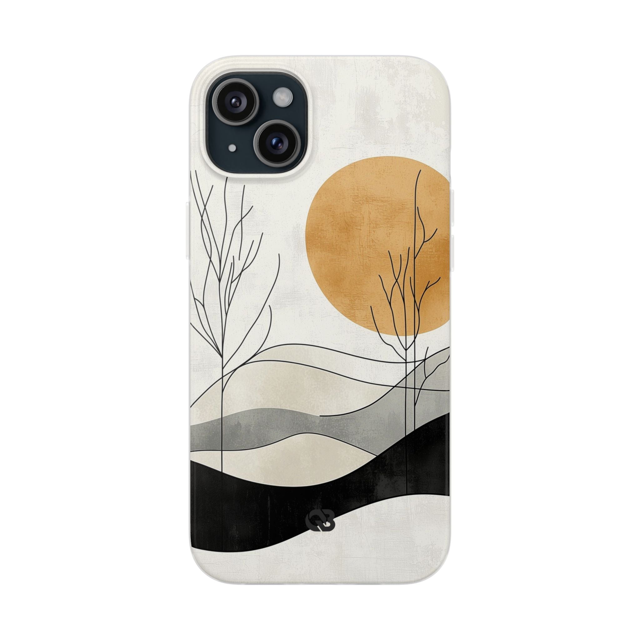 Burnt Horizon Lines · Soft Phone Case for iPhone