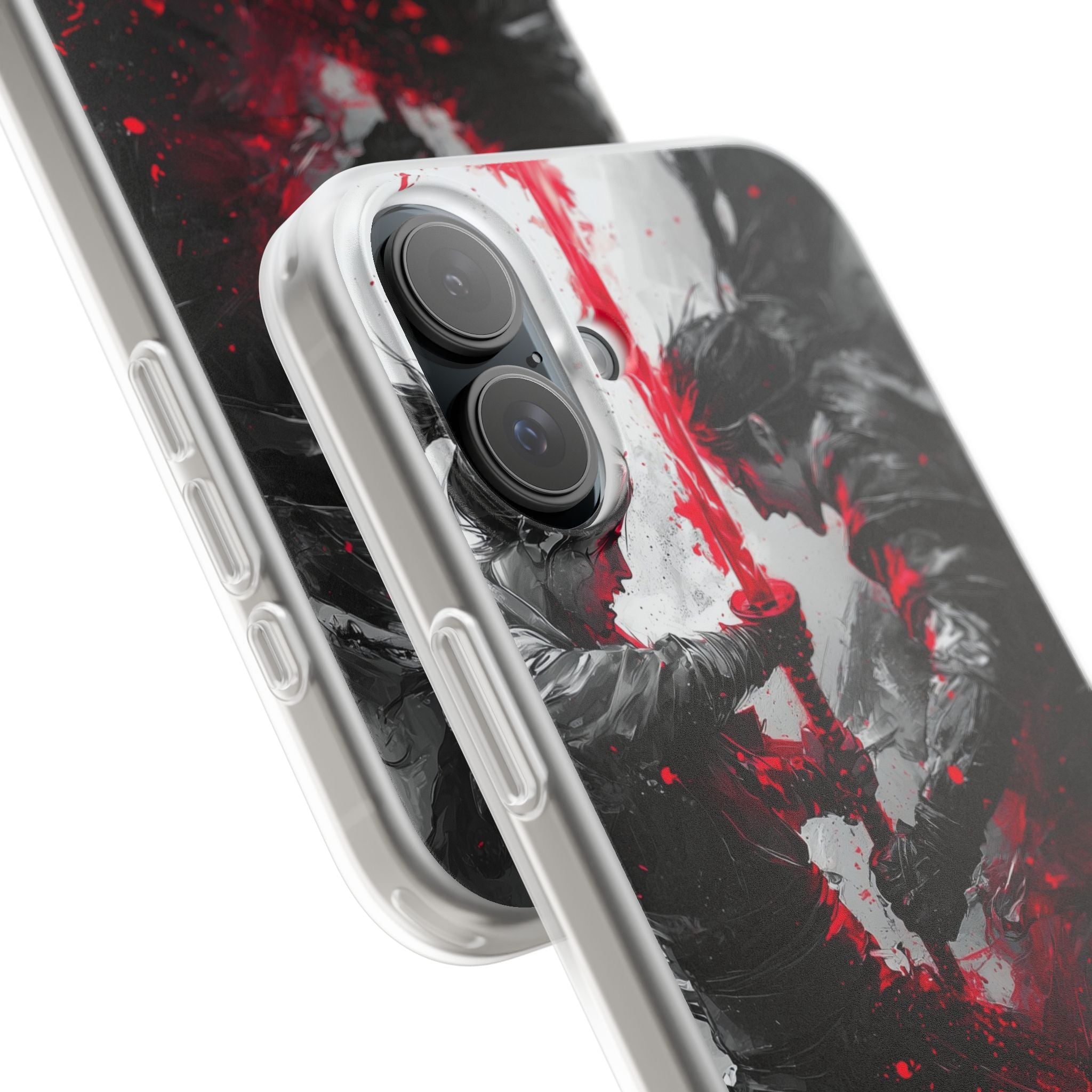 Shattered Crimson Duel · Soft Capa para iPhone