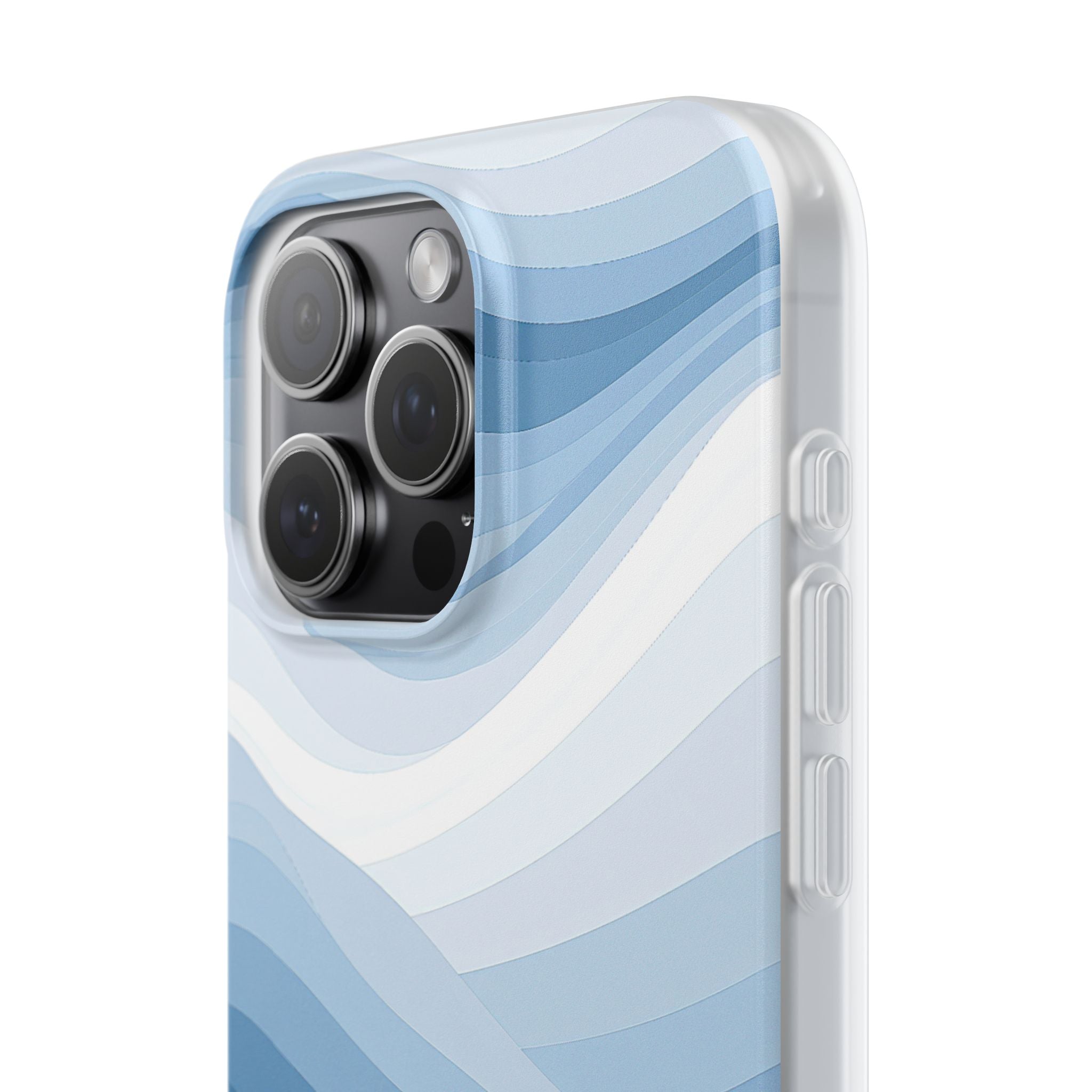 Blue Lite Phone Case for iPhone - Glacial Indigo Flow