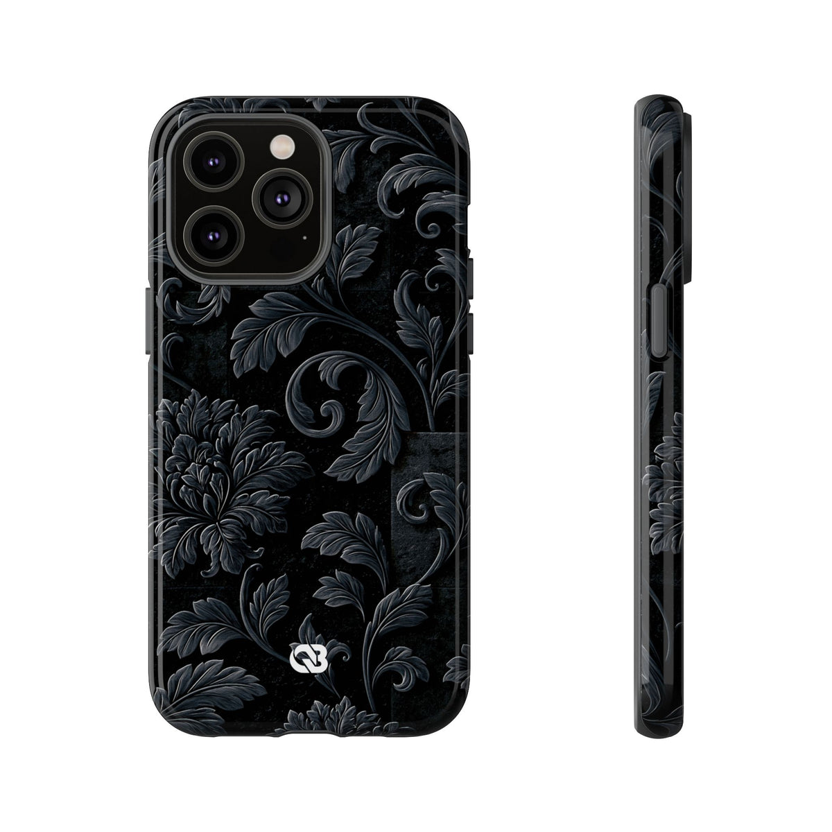 Obsidian Damask · Tough Phone Case for iPhone · Black