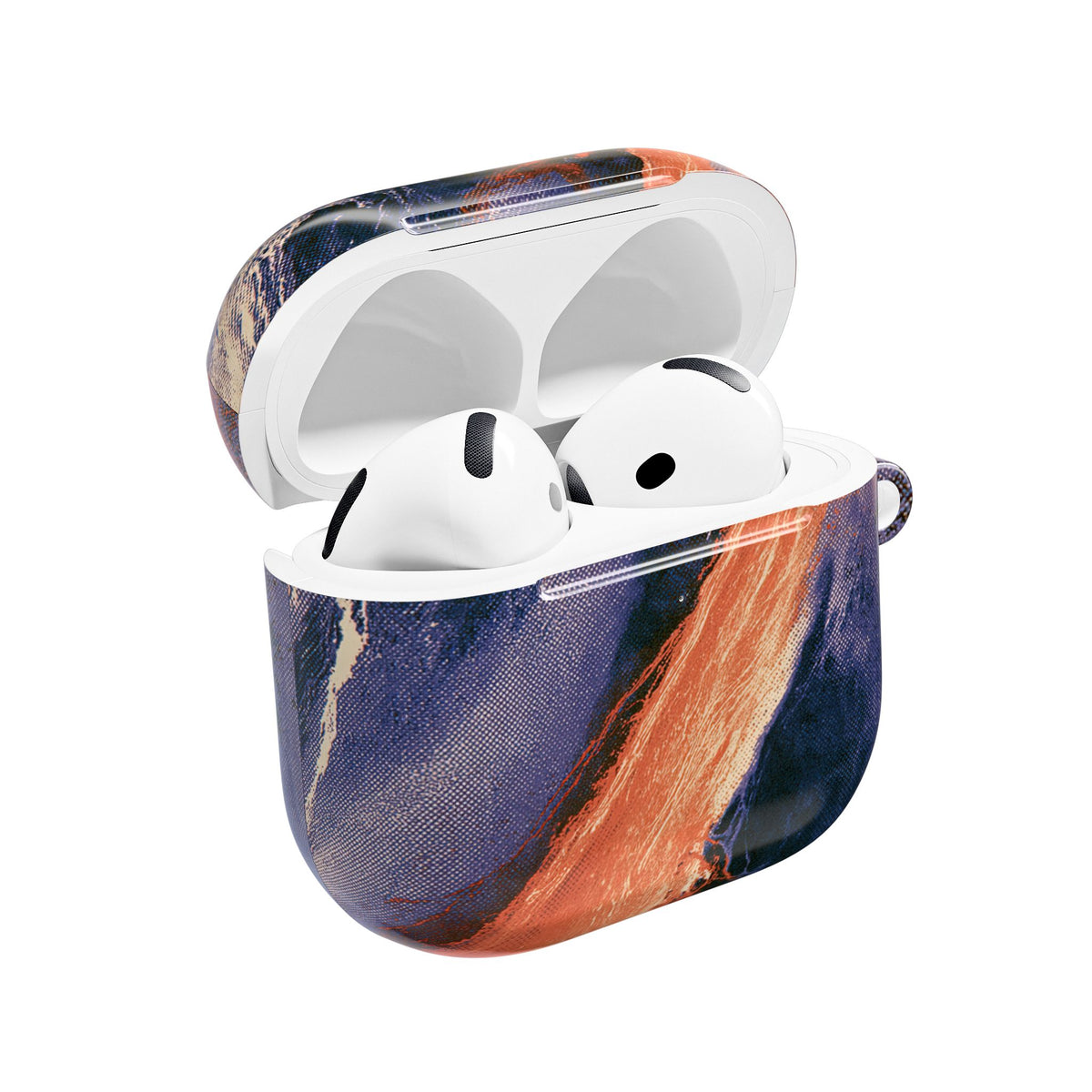 Solar Aura Drift · Hard Case for AirPods & AirPods Pro · Orange