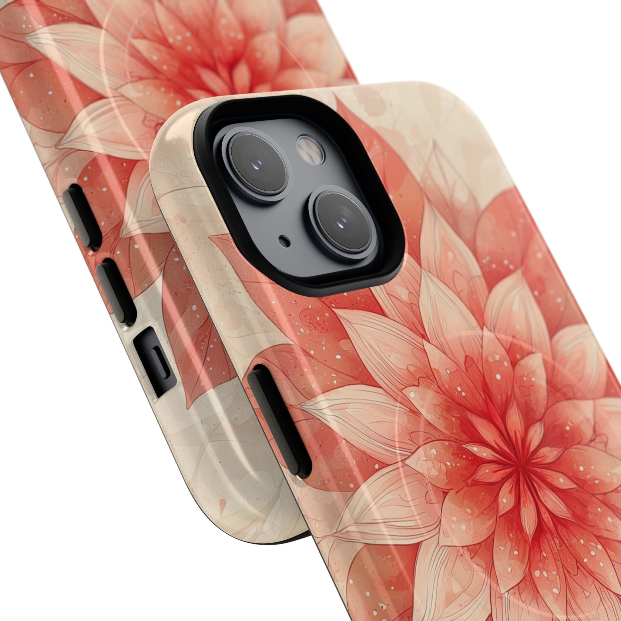 Coral Layered Bloom · Tough+ Handyhülle für iPhone · Magsafe