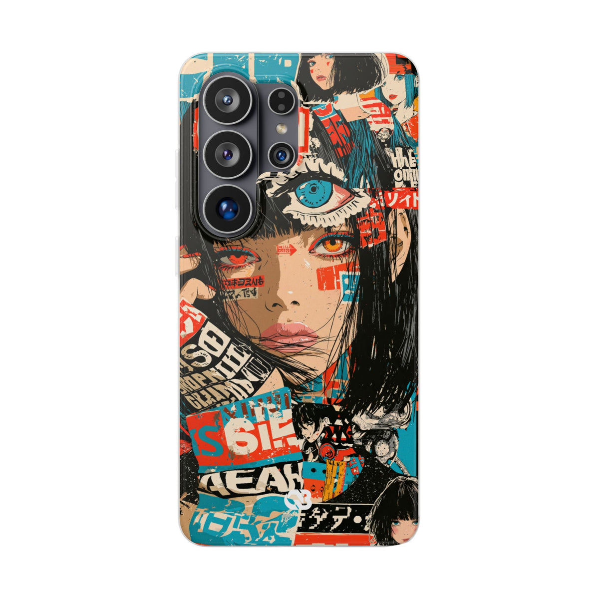 Shibuya Street Collage · Lite Phone Case for Samsung · Red