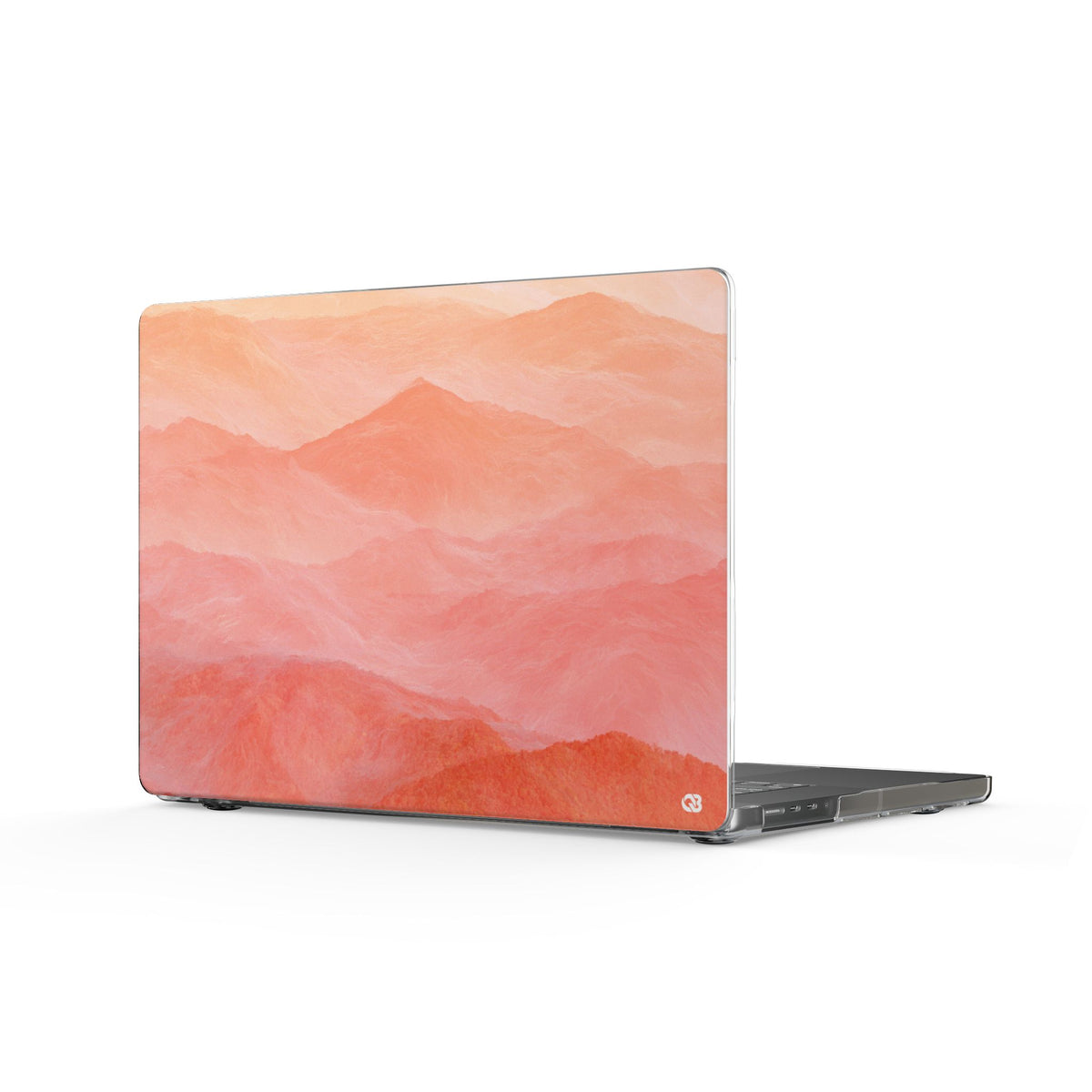 Alpenglow Ridge Vista · Clear Hard Case for MacBook · Orange