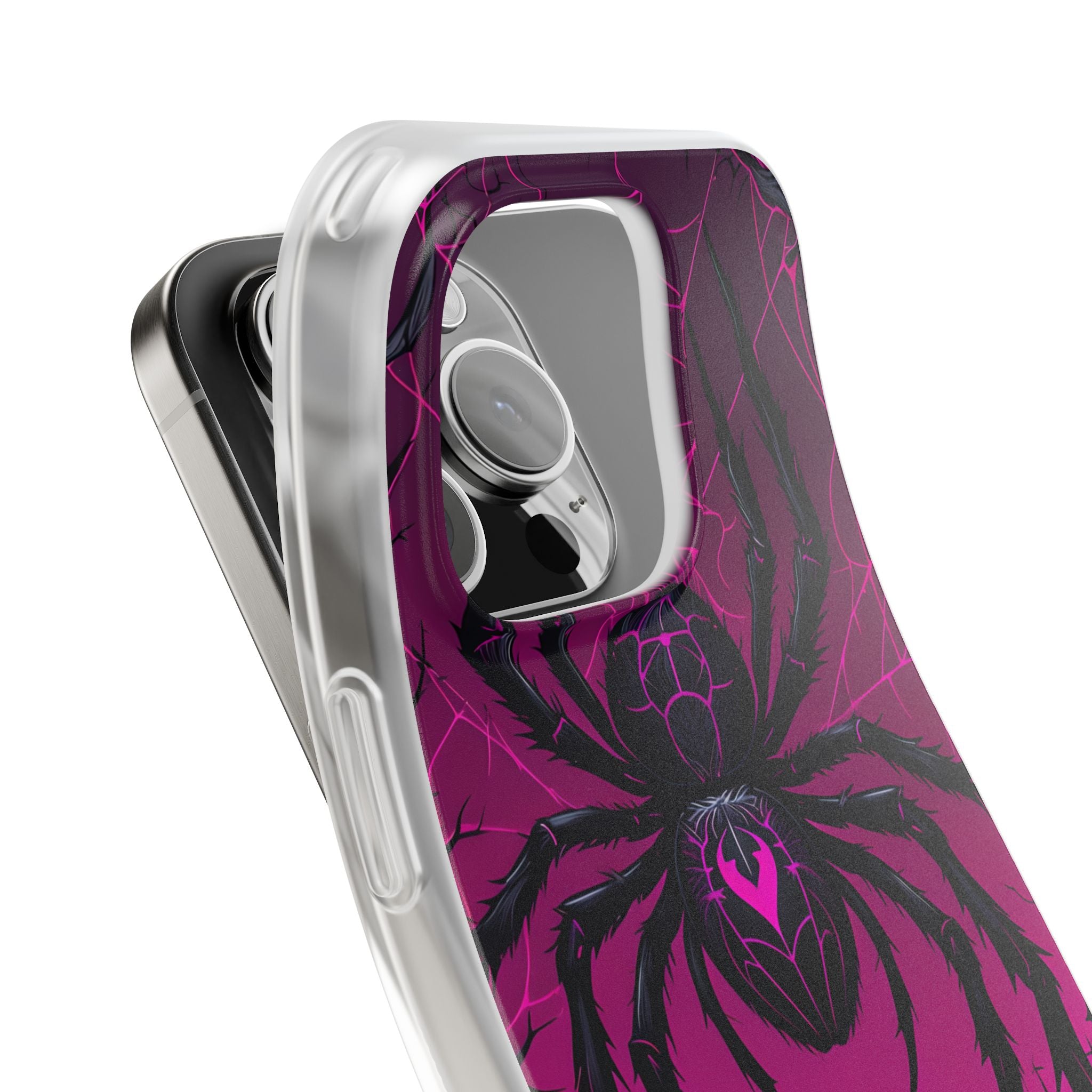 Obsidian Neon Widow · Soft Handyhülle für iPhone