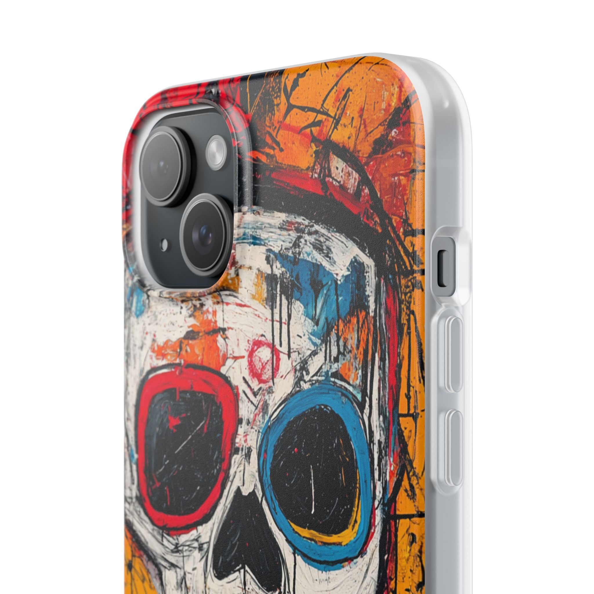 Vivid Graffiti Skull · Soft Custodia per iPhone
