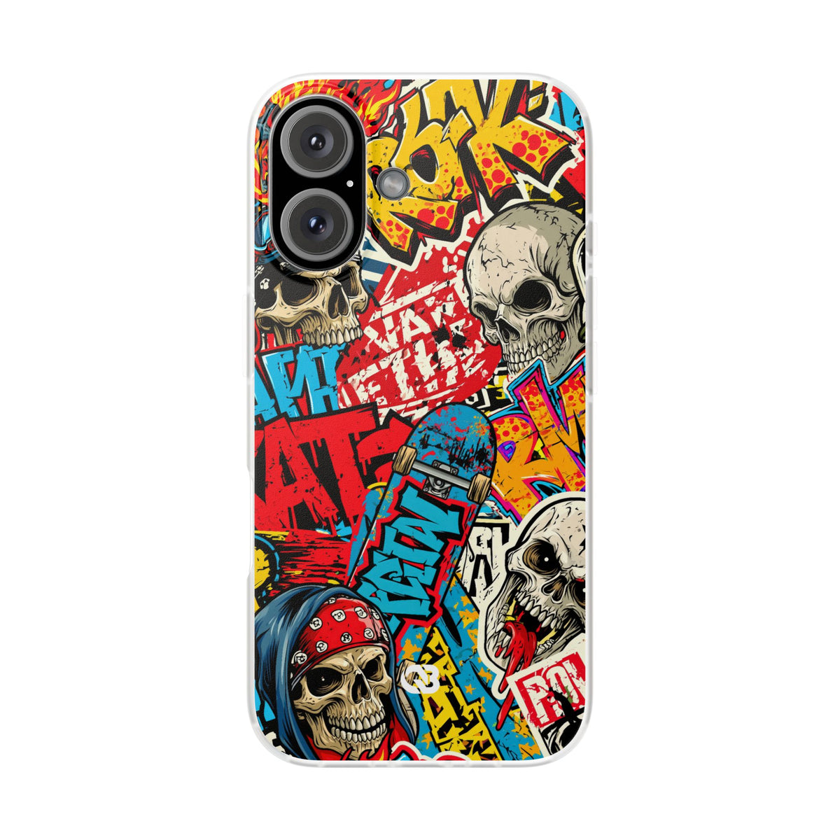 Skate Skull Riot · Lite Phone Case for iPhone · Red