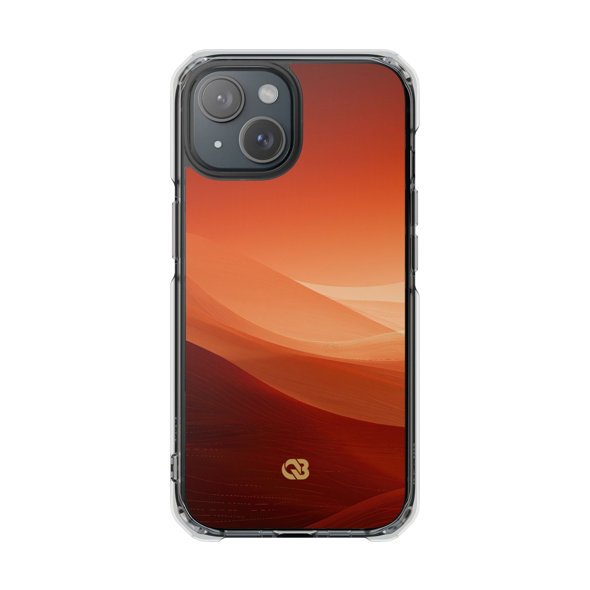Orange Impact MagSafe Phone Case for iPhone - Crimson Dune Gradient