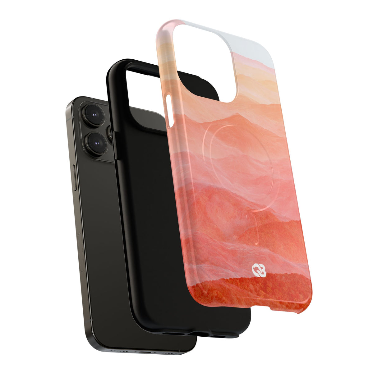 Alpenglow Ridge Vista · Tough 2.0 Magnetic Phone Case for iPhone · Orange