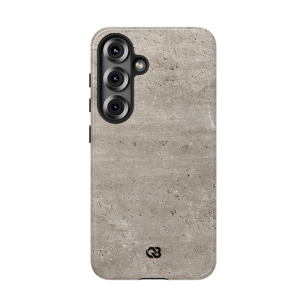 Grey Tough Phone Case for Samsung - Brutalist Stone Grit