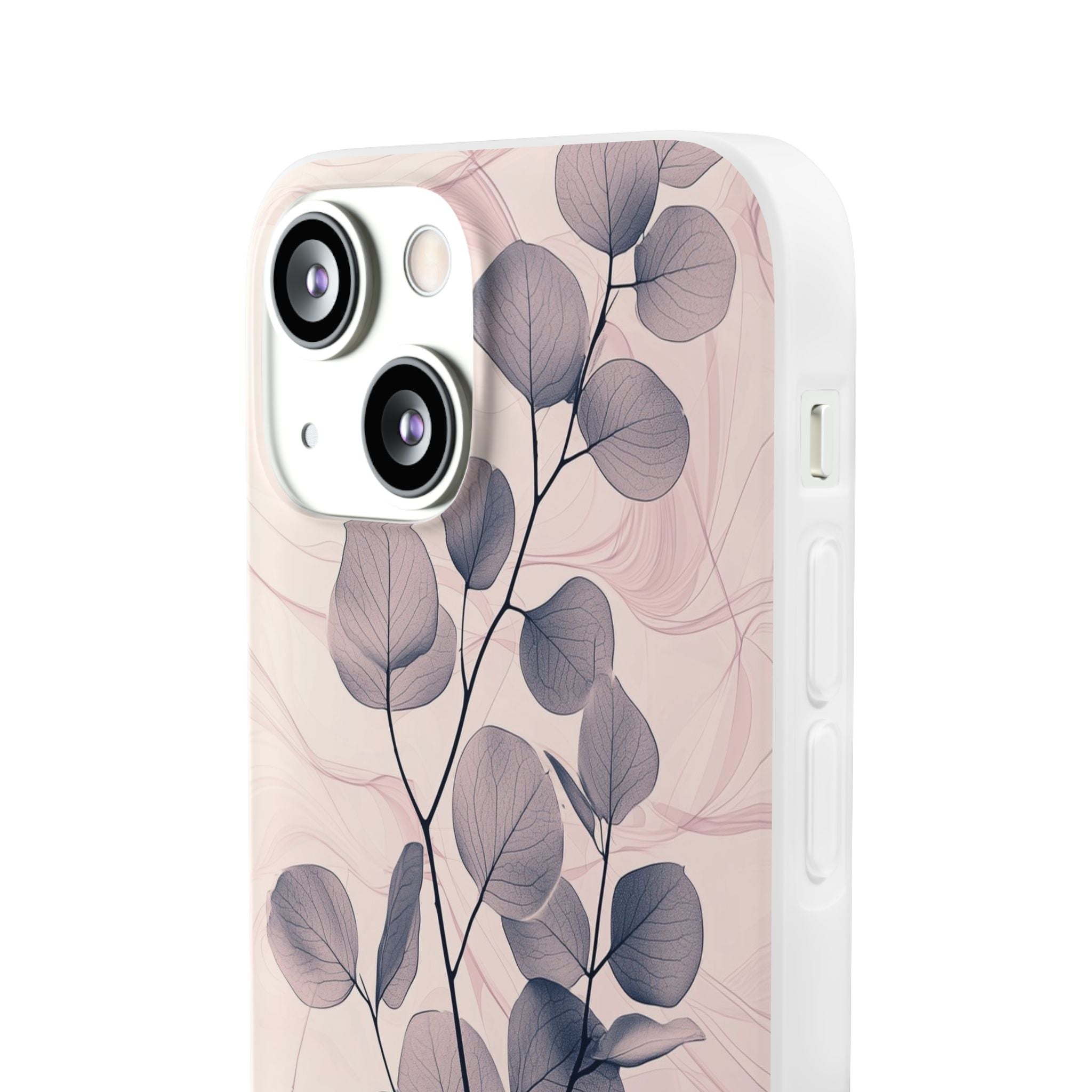 Veined Leaf Whisper iPhone 13 mini Case - Soft
