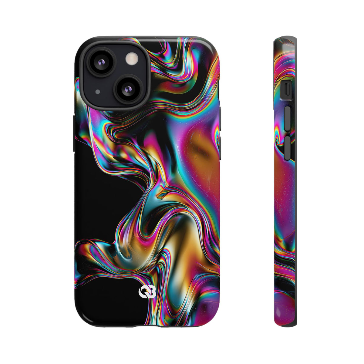 Prismatic Flow · Tough Phone Case for iPhone · Black