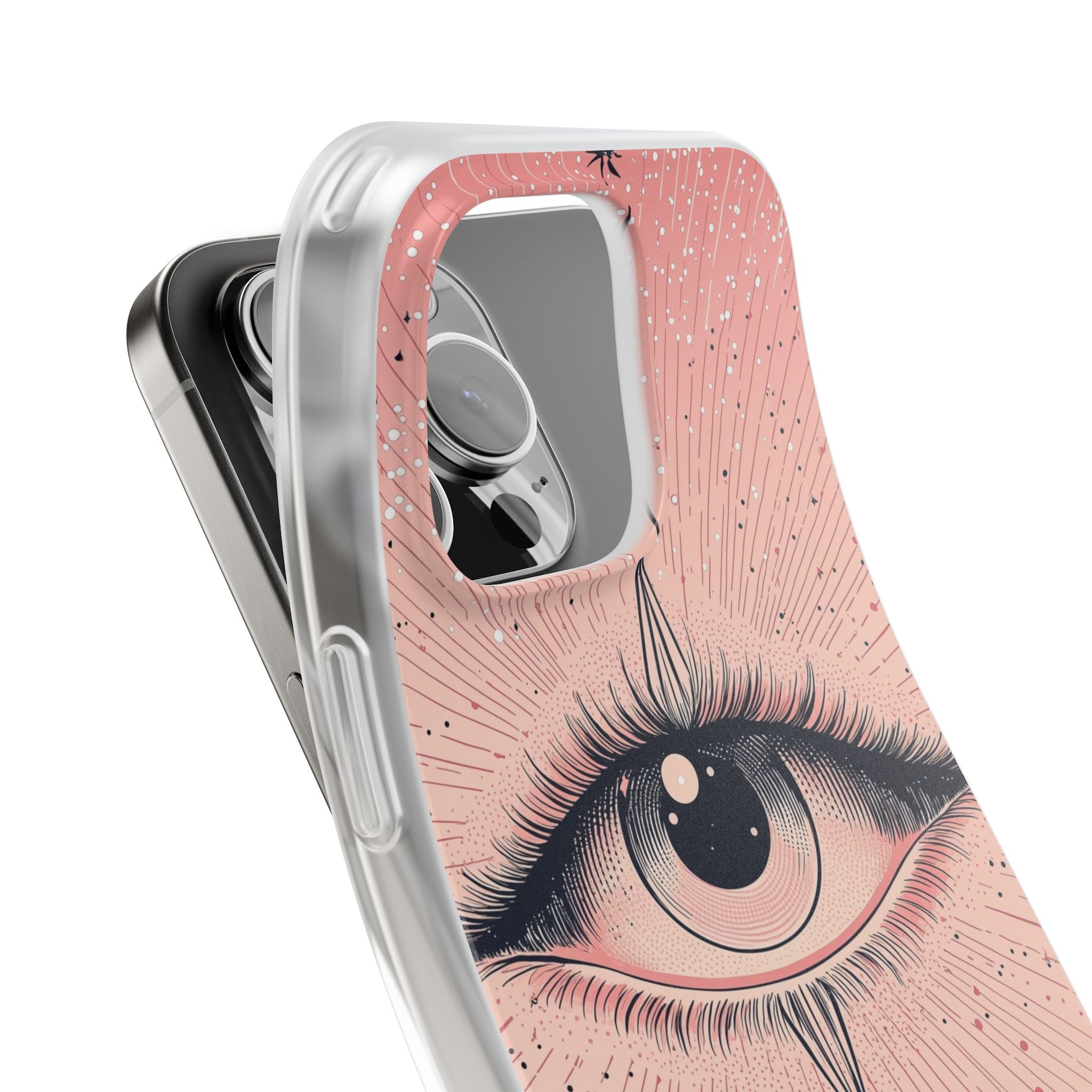 Obsidian Cosmic Gaze · Soft Phone Case for iPhone
