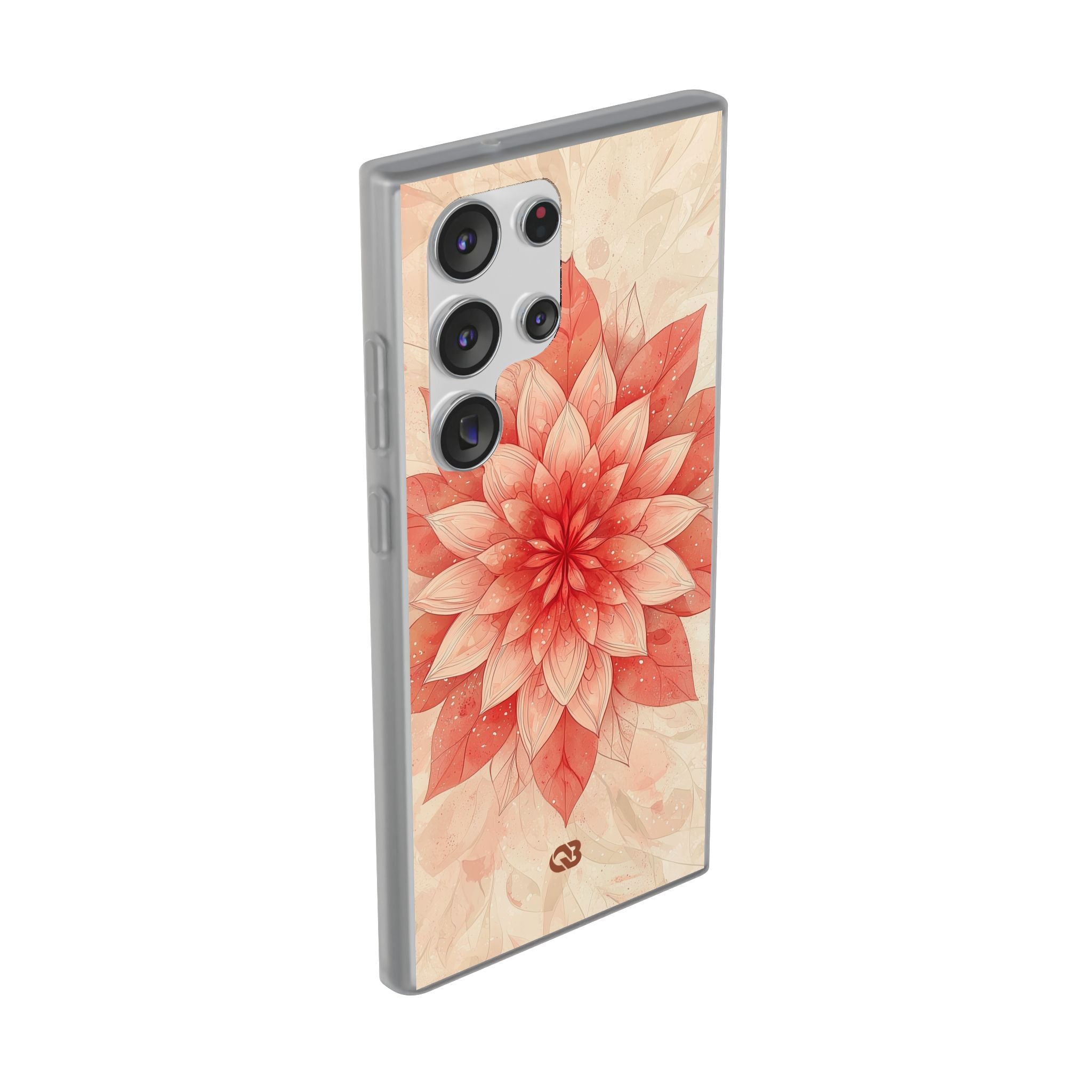 Coral Layered Bloom · Soft Phone Case for Samsung